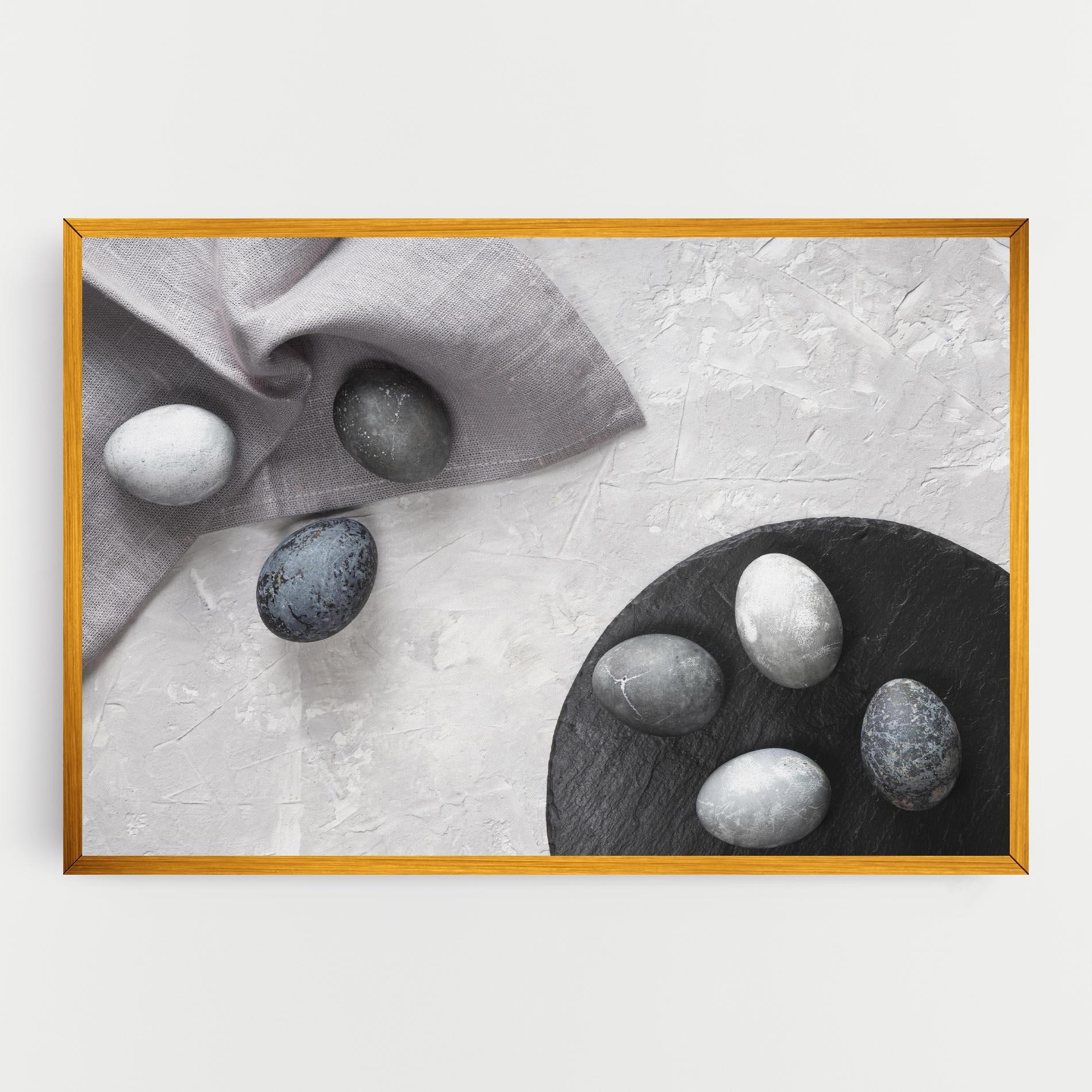 Obraz na Płótnie Eggs Stone mockup 0