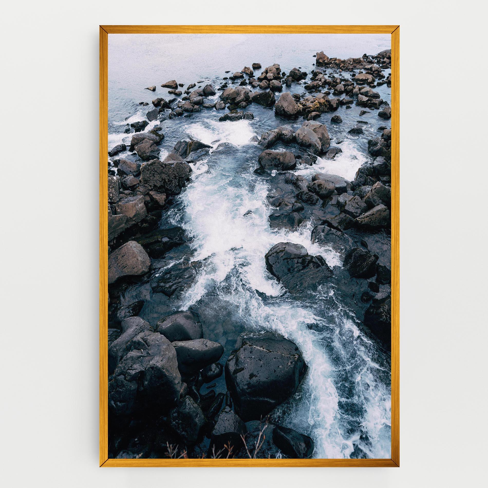 Obraz na Płótnie Mountain River Rock mockup 0