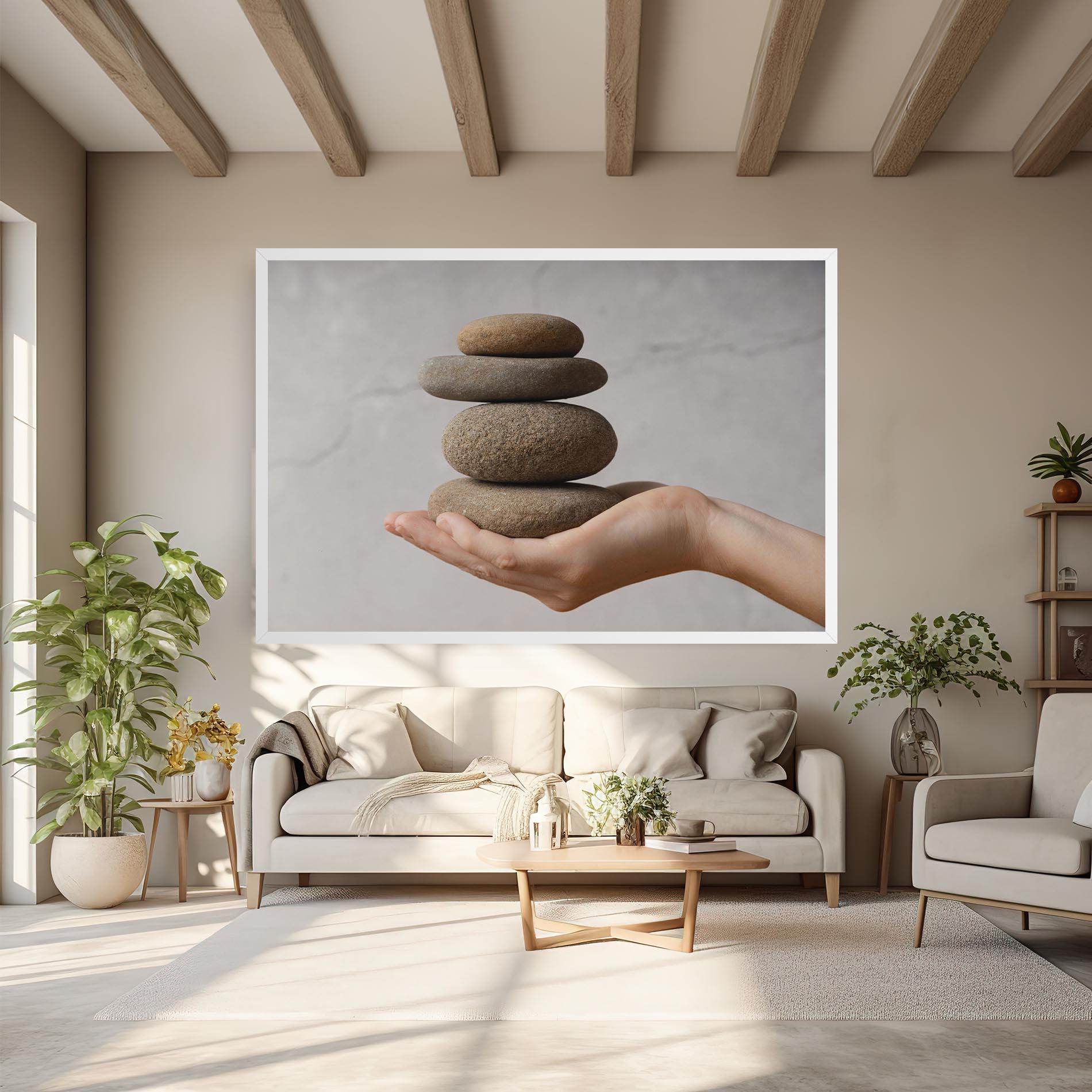 Obraz na Płótnie Stones Meditation mockup 6
