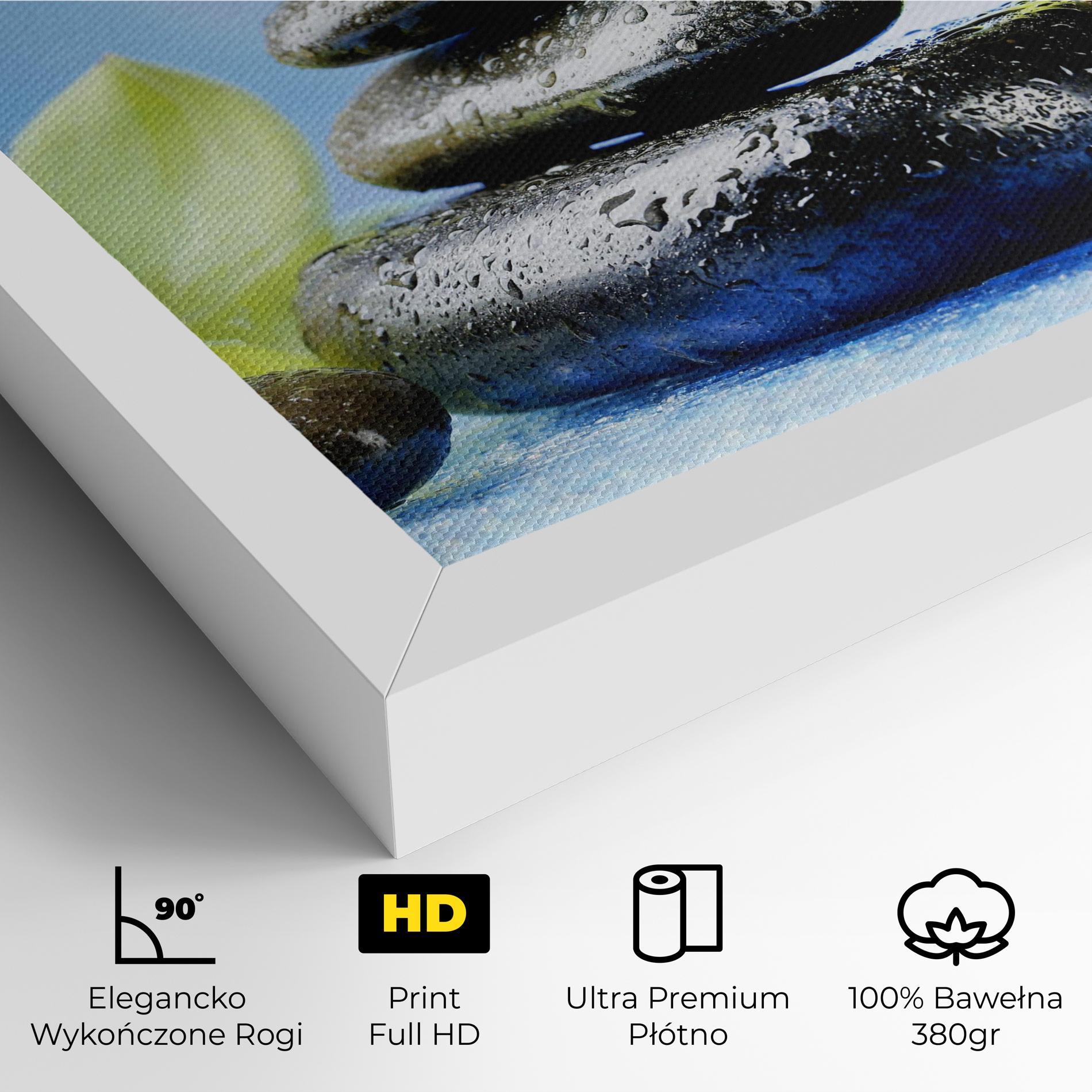 Obraz na Płótnie Blooming Orchid Stone mockup 4