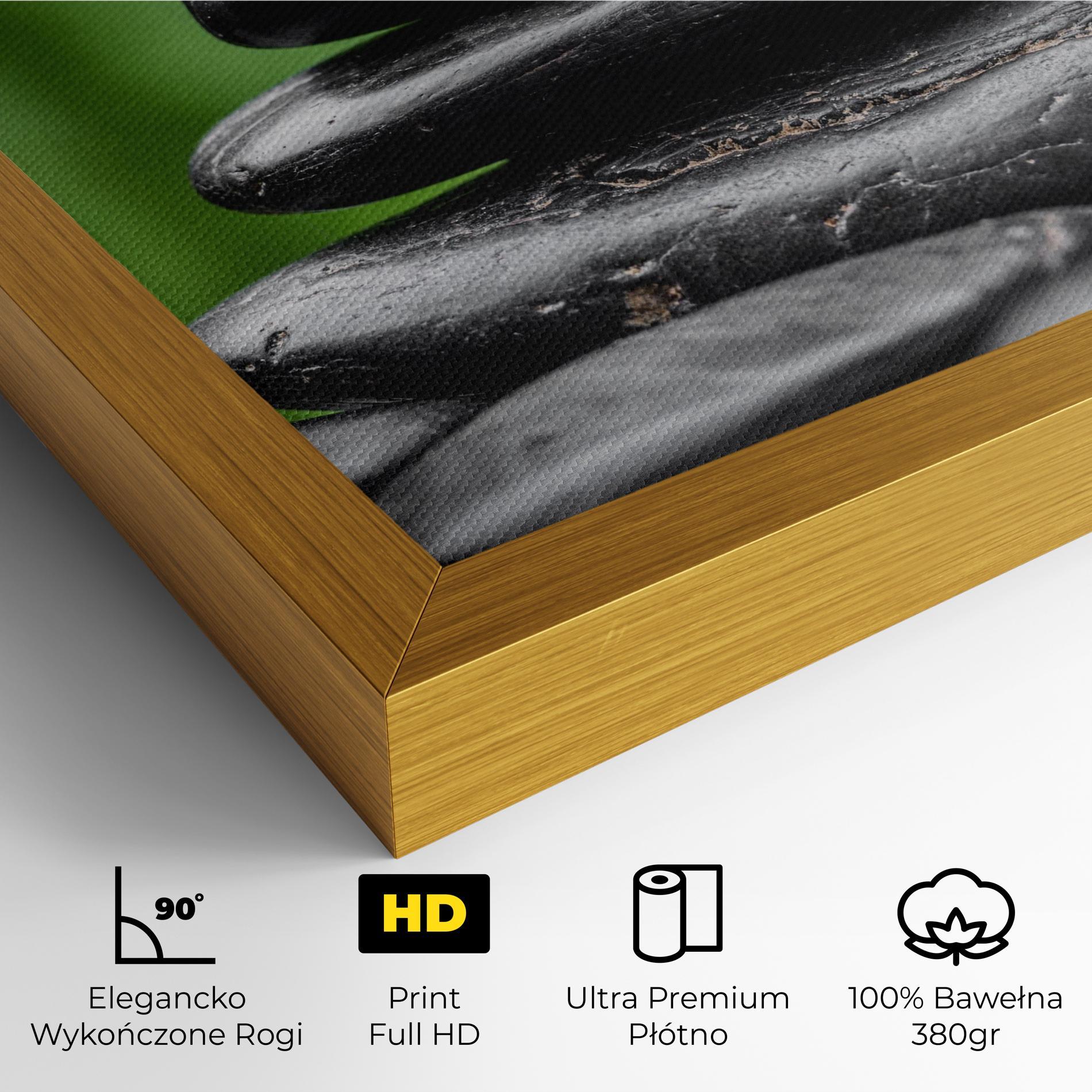 Obraz na Płótnie Black Stone Meditation mockup 4