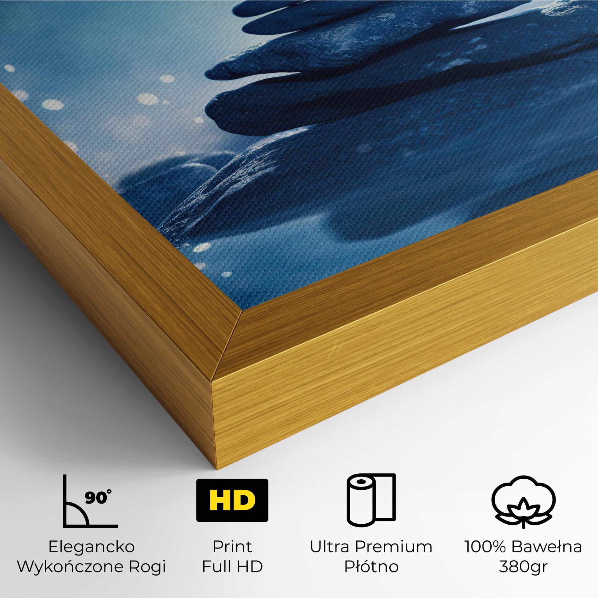 Obraz na Płótnie Blue Light Stone mockup 4