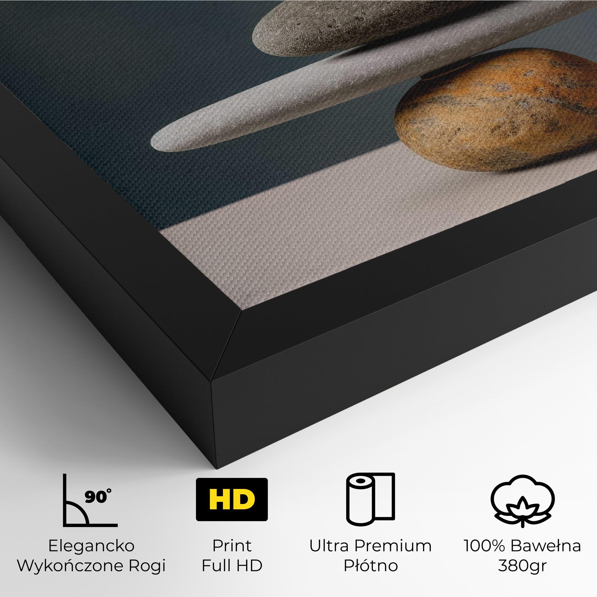 Obraz na Płótnie Balance Pebbles Pyramid mockup 4