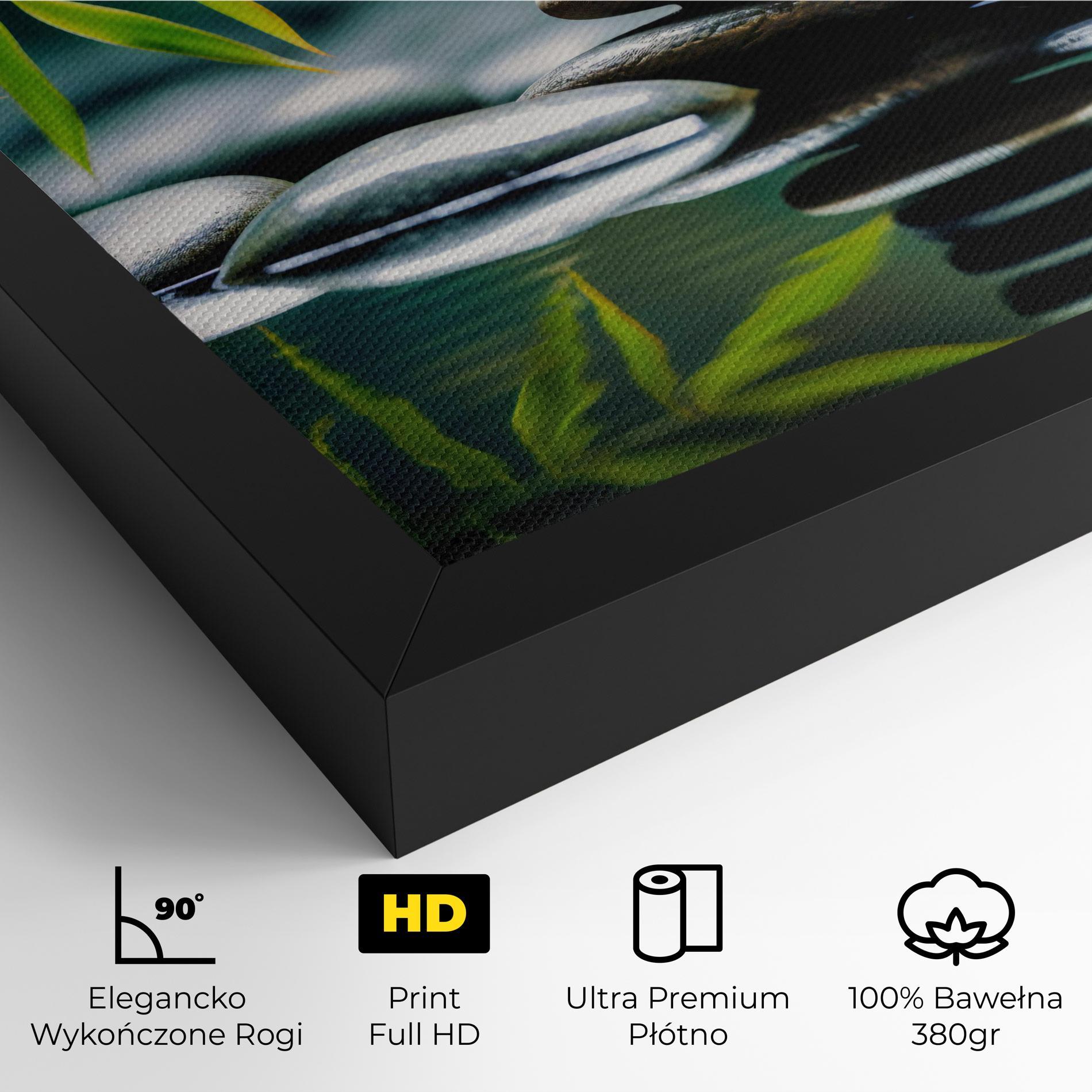 Obraz na Płótnie Bamboo Stones mockup 4