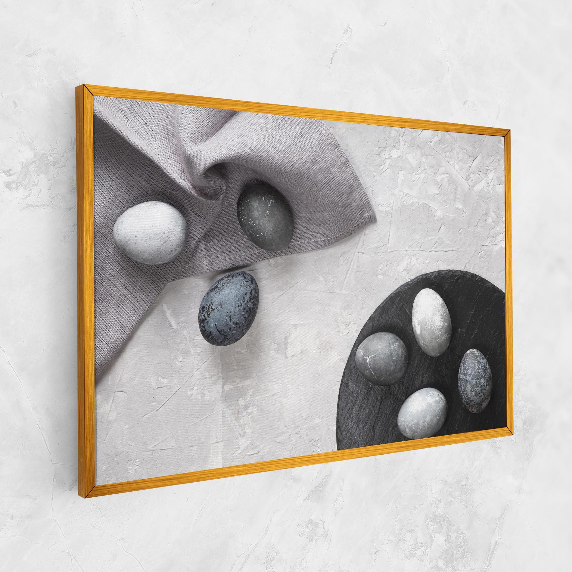 Obraz na Płótnie Eggs Stone mockup 1