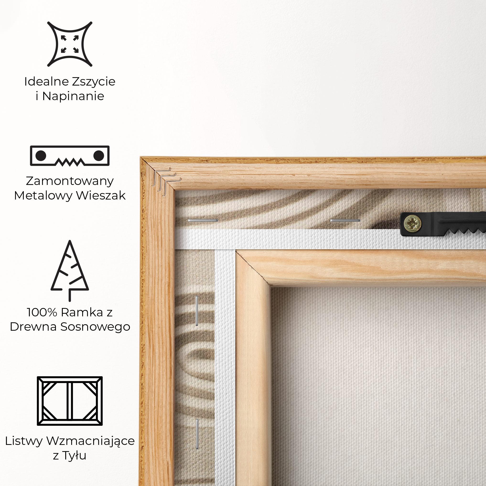 Obraz na Płótnie Cream Zen Stones mockup 5