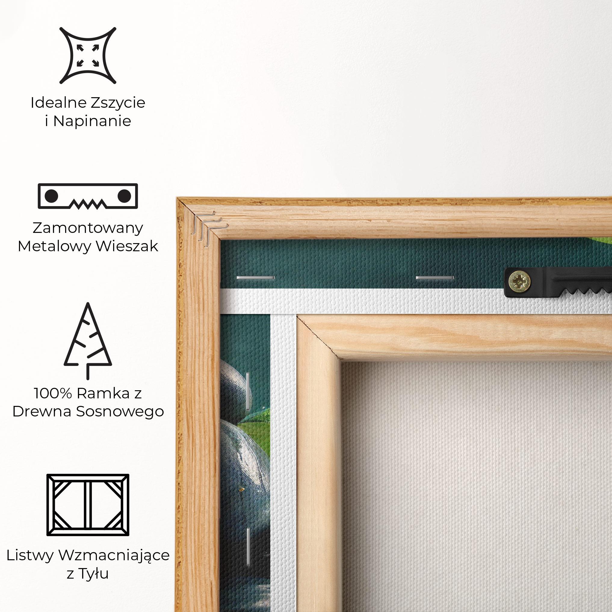 Obraz na Płótnie Green Stone Nature mockup 5