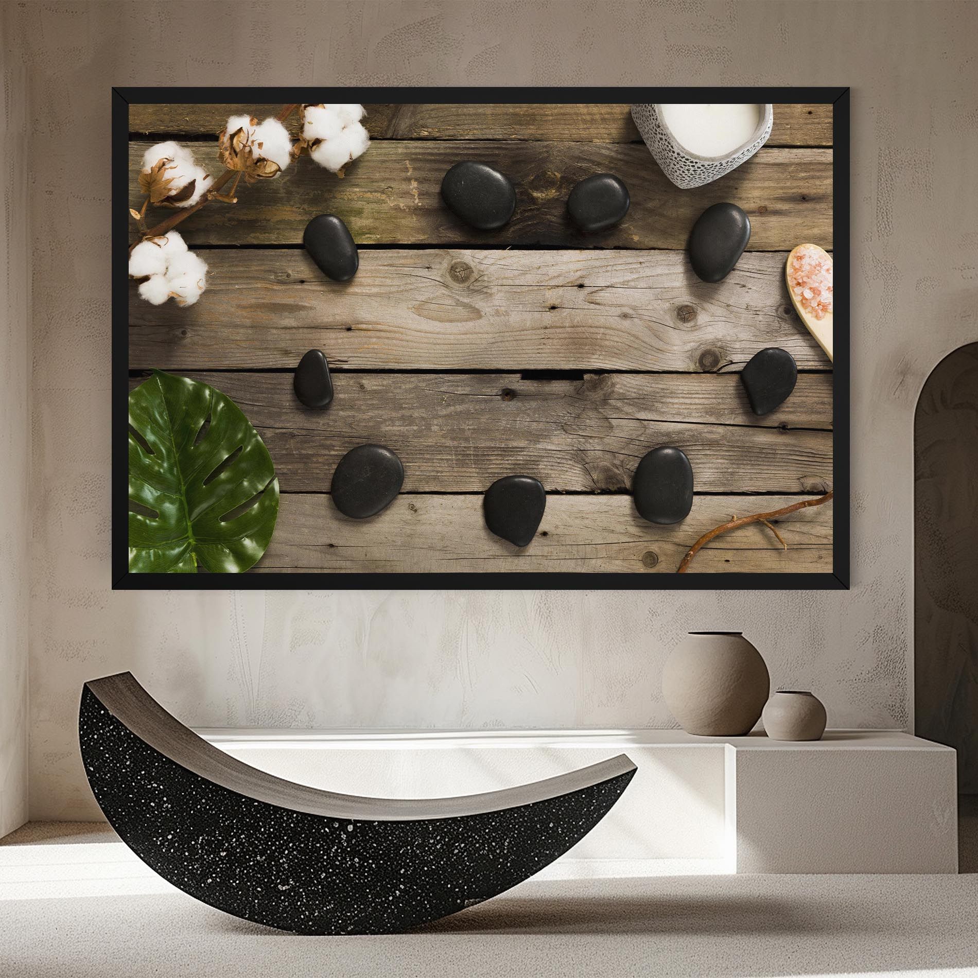 Cotton Flowers Stones mockup 8