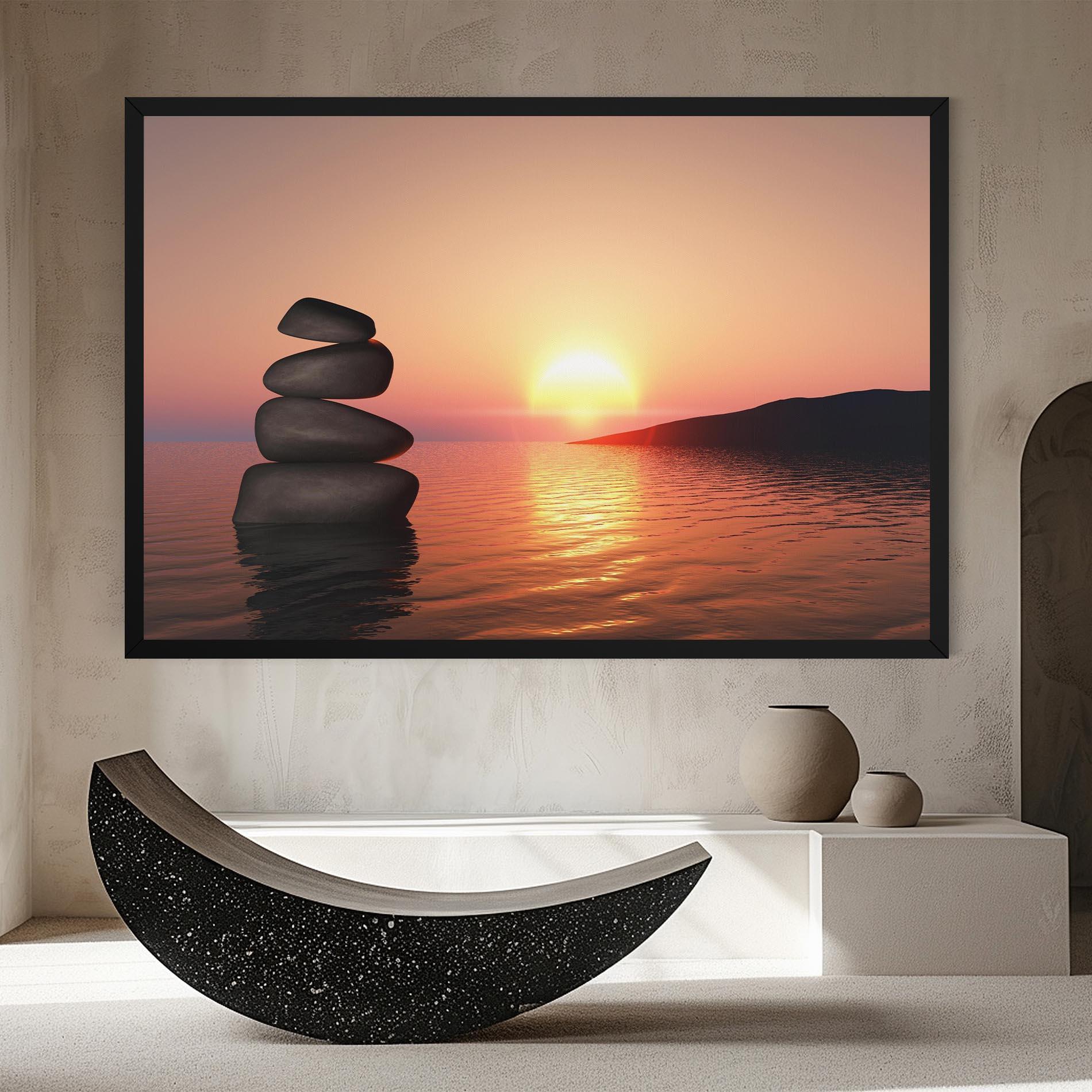 Obraz na Płótnie Peace And Sunset mockup 8