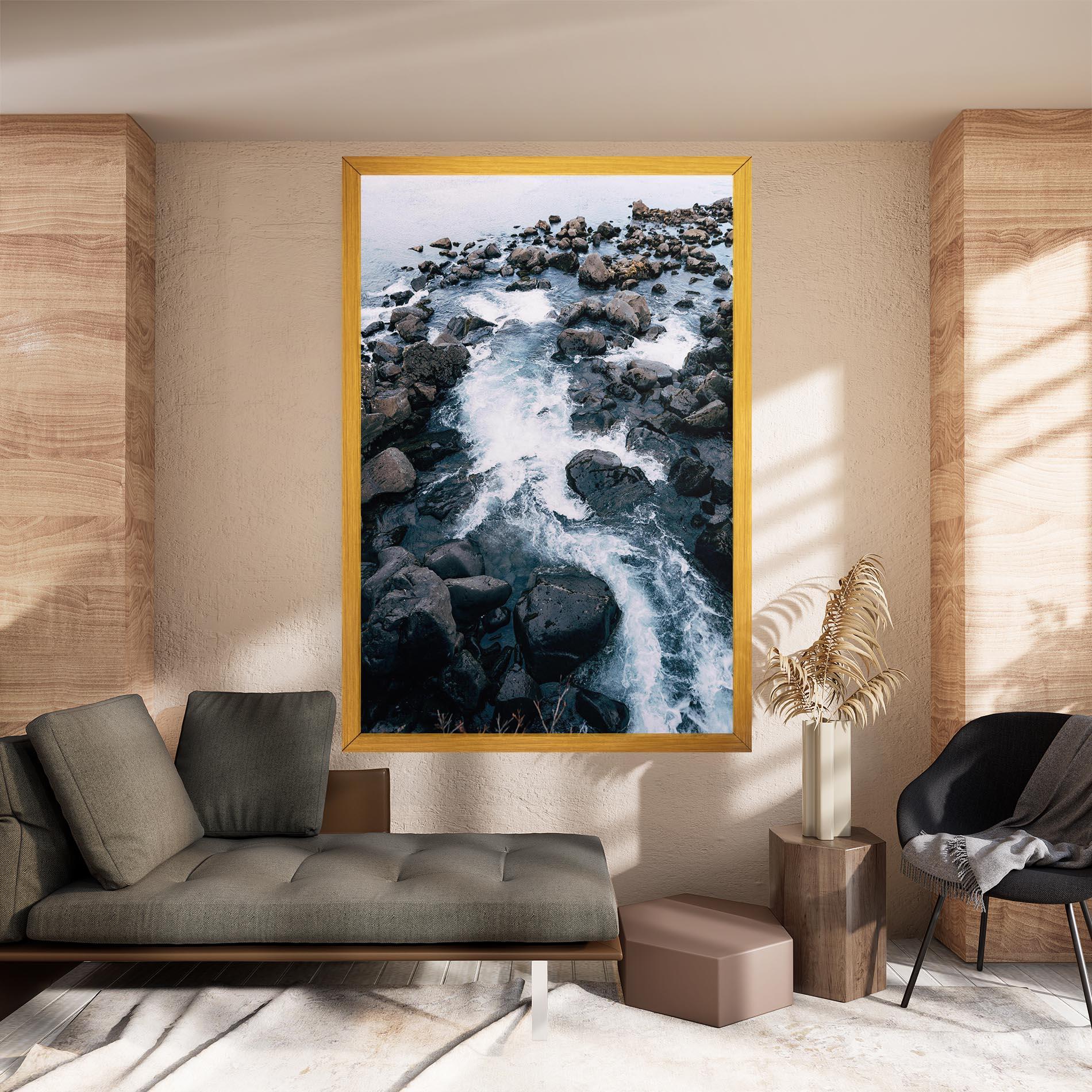 Obraz na Płótnie Mountain River Rock mockup 8