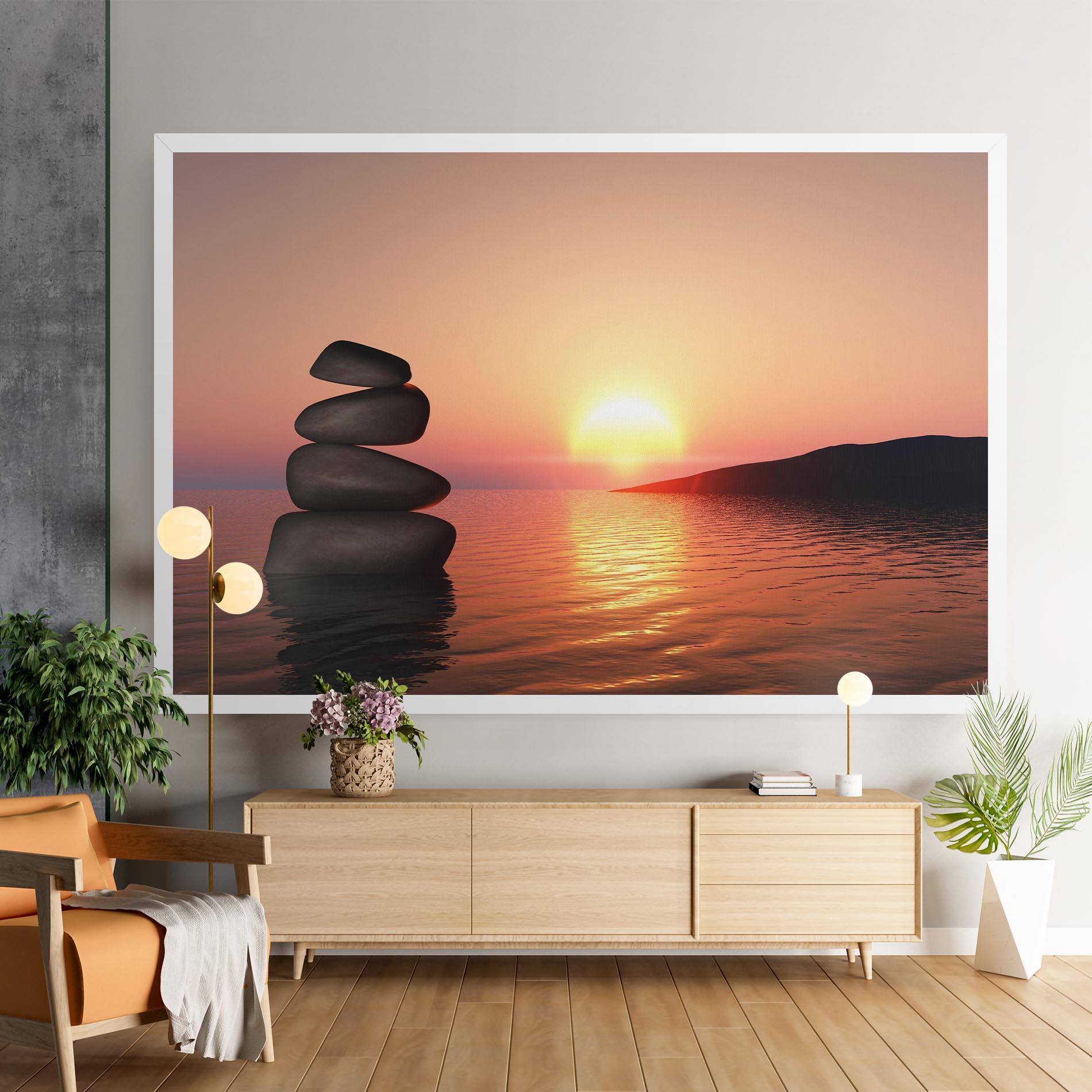 Obraz na Płótnie Peace And Sunset mockup 9