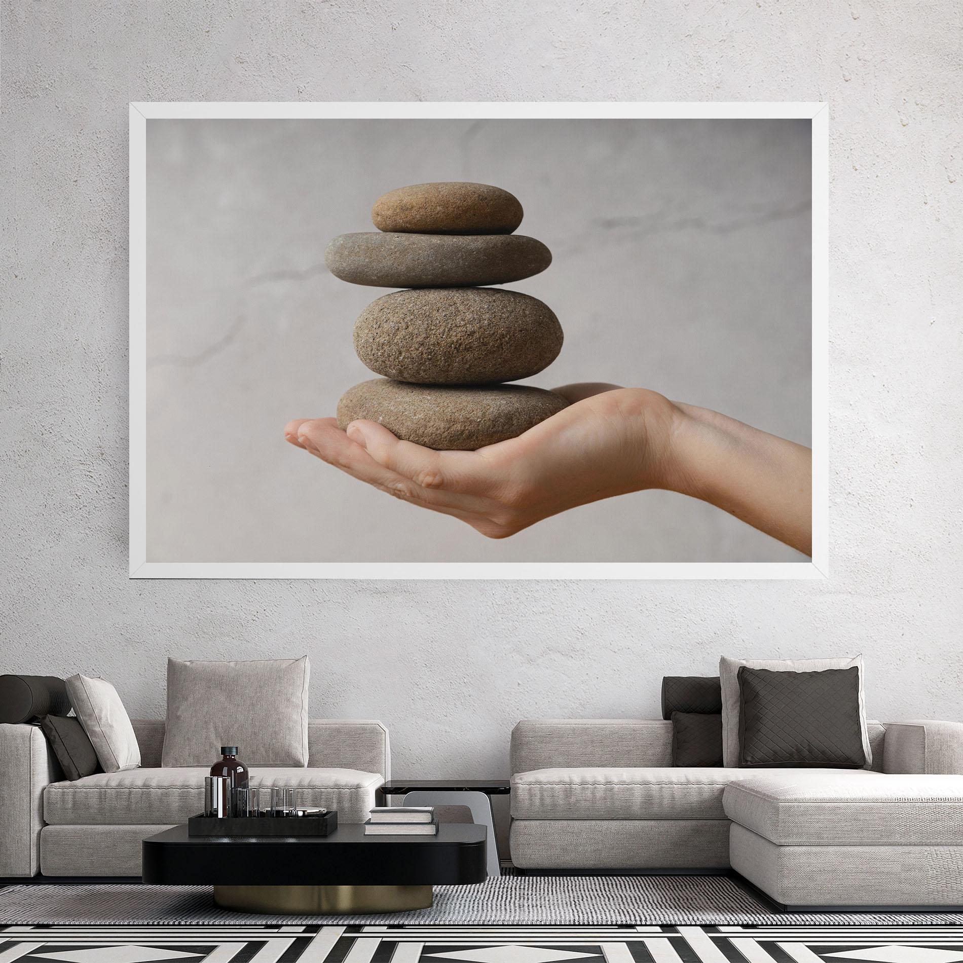 Obraz na Płótnie Stones Meditation mockup 2