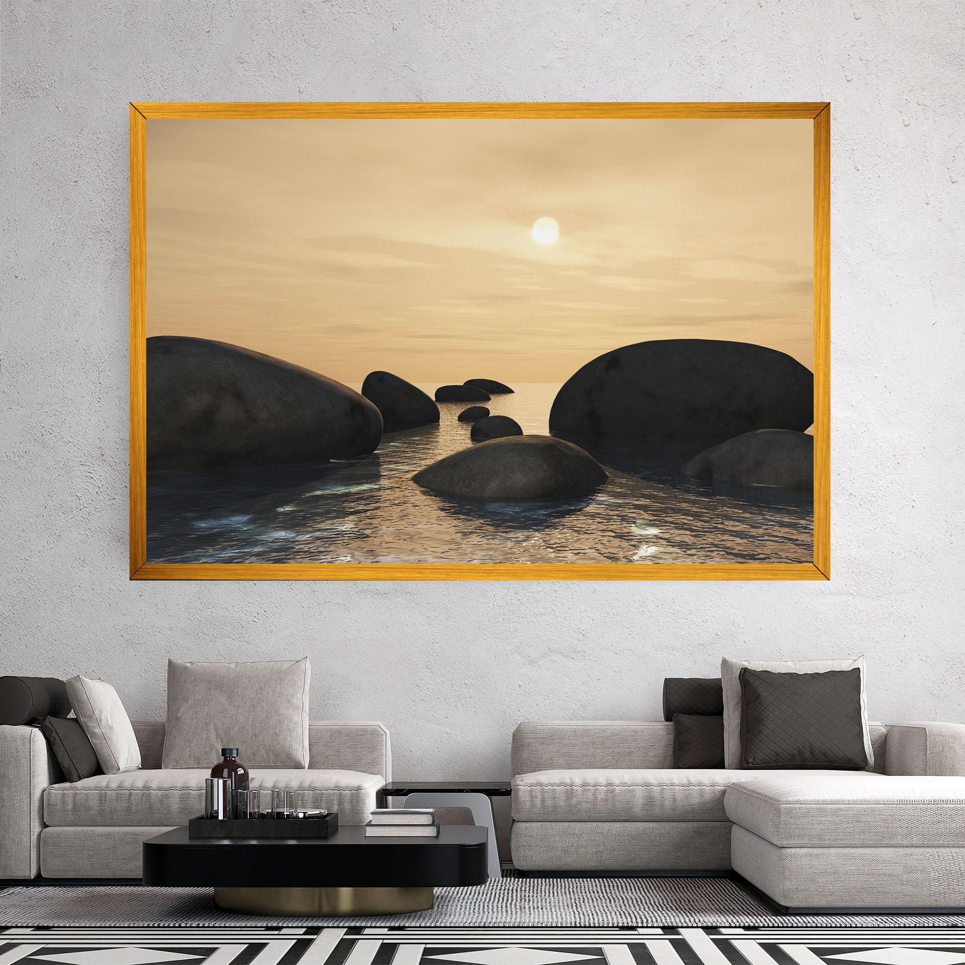 Obraz na Płótnie Peace Rock mockup 2