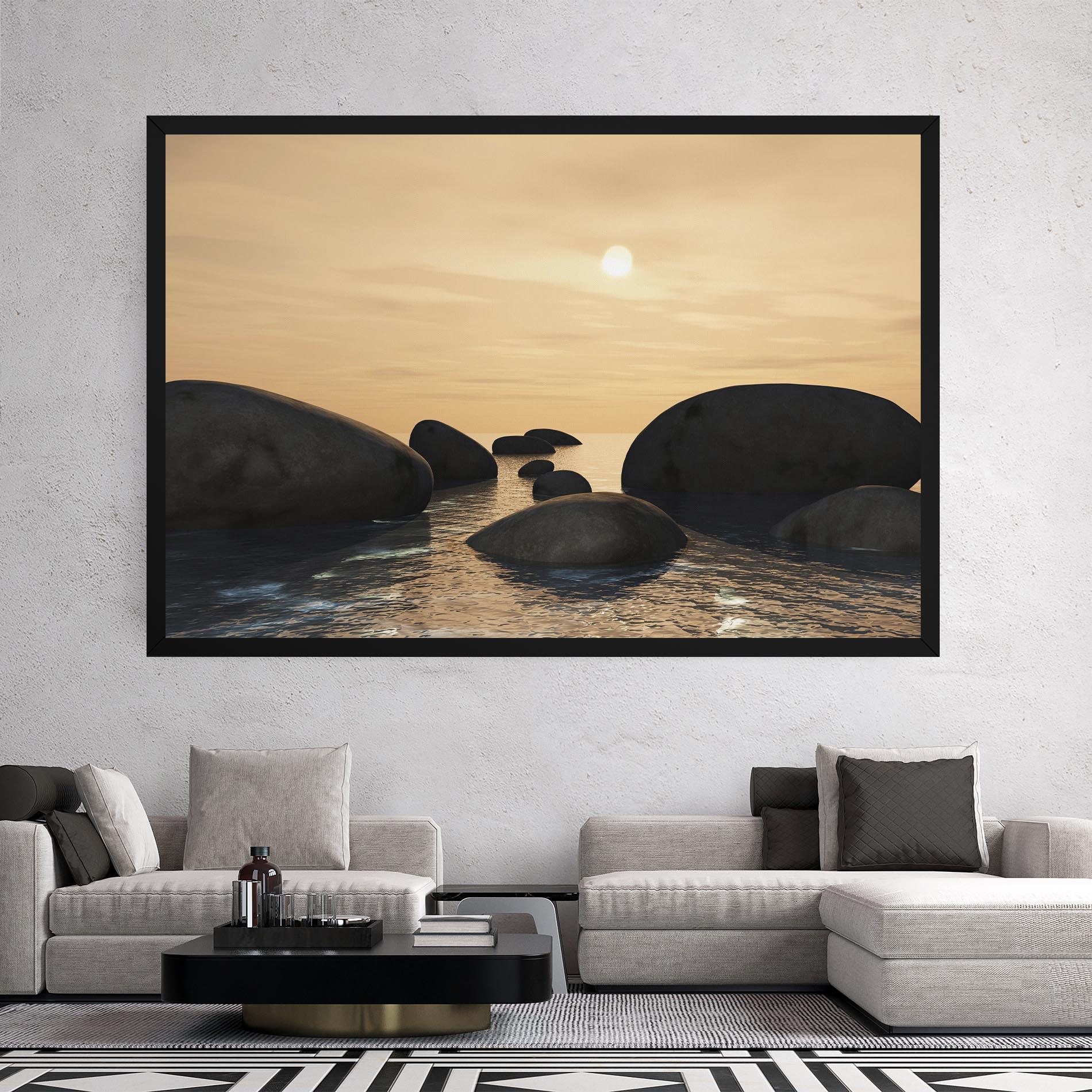 Obraz na Płótnie Peace Rock mockup 2