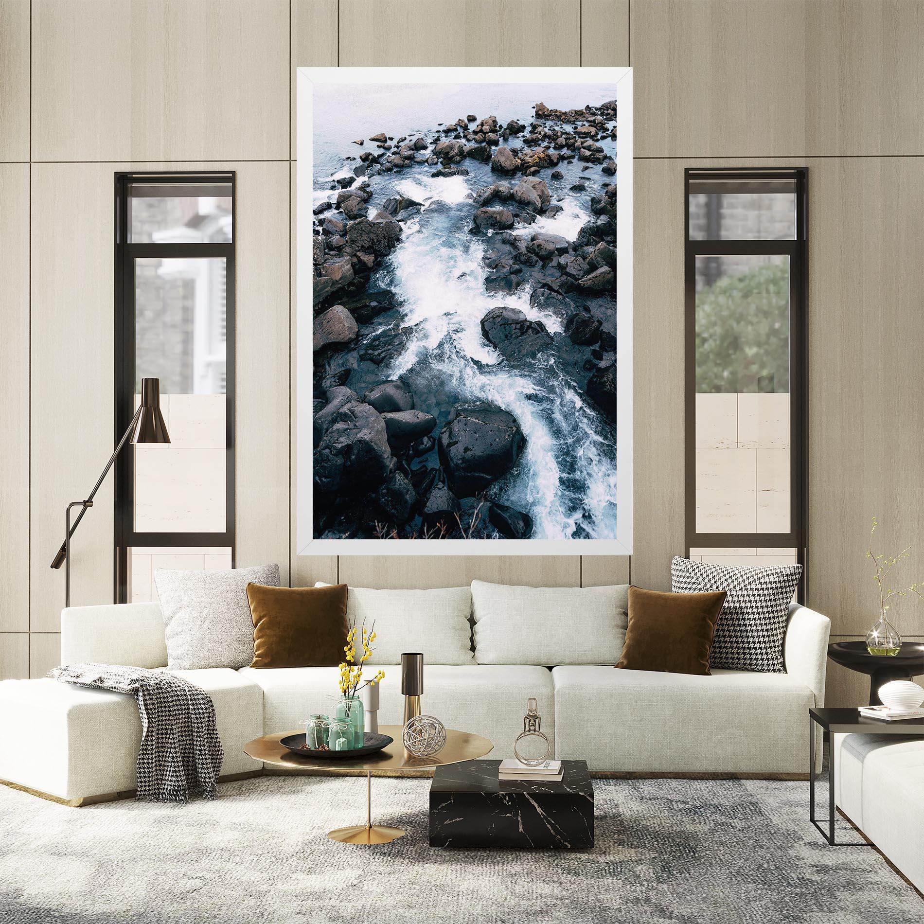 Obraz na Płótnie Mountain River Rock mockup 2