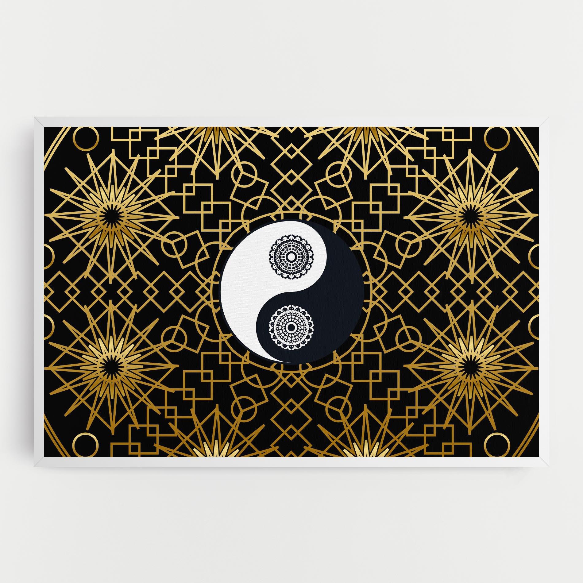 Obraz na Płótnie Meditation Yin Yang mockup 0