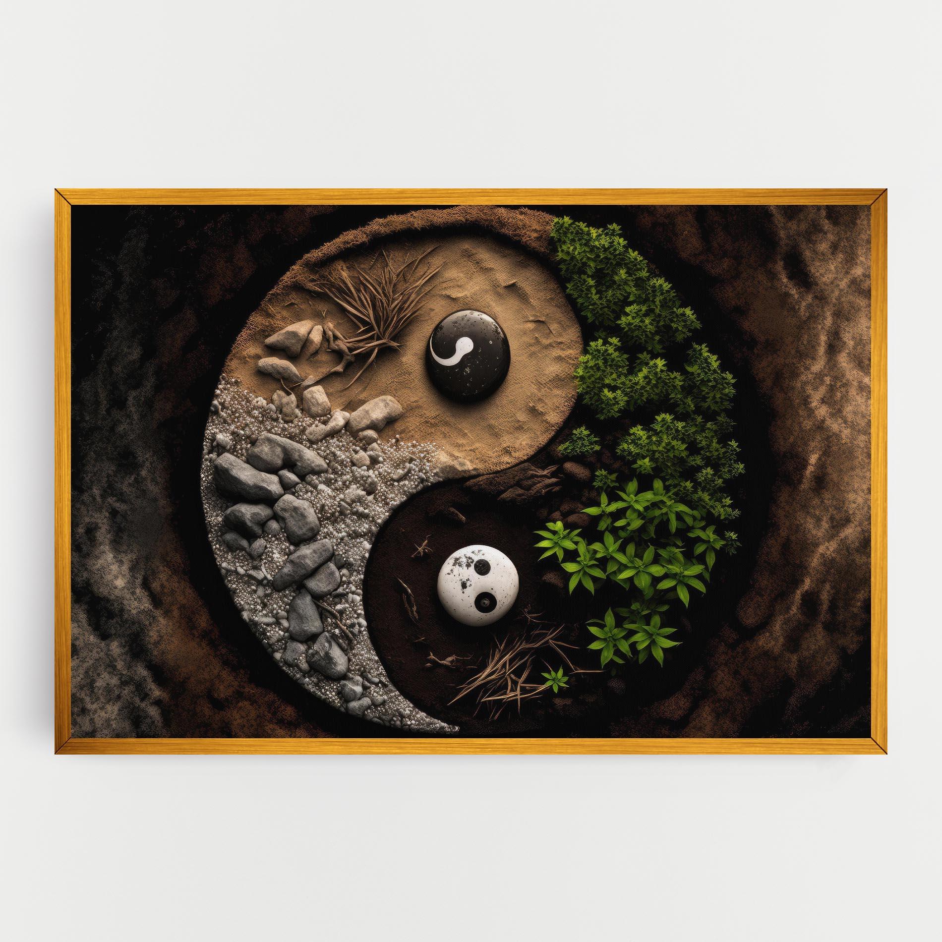 Obraz na Płótnie Nature Yinyang mockup 0