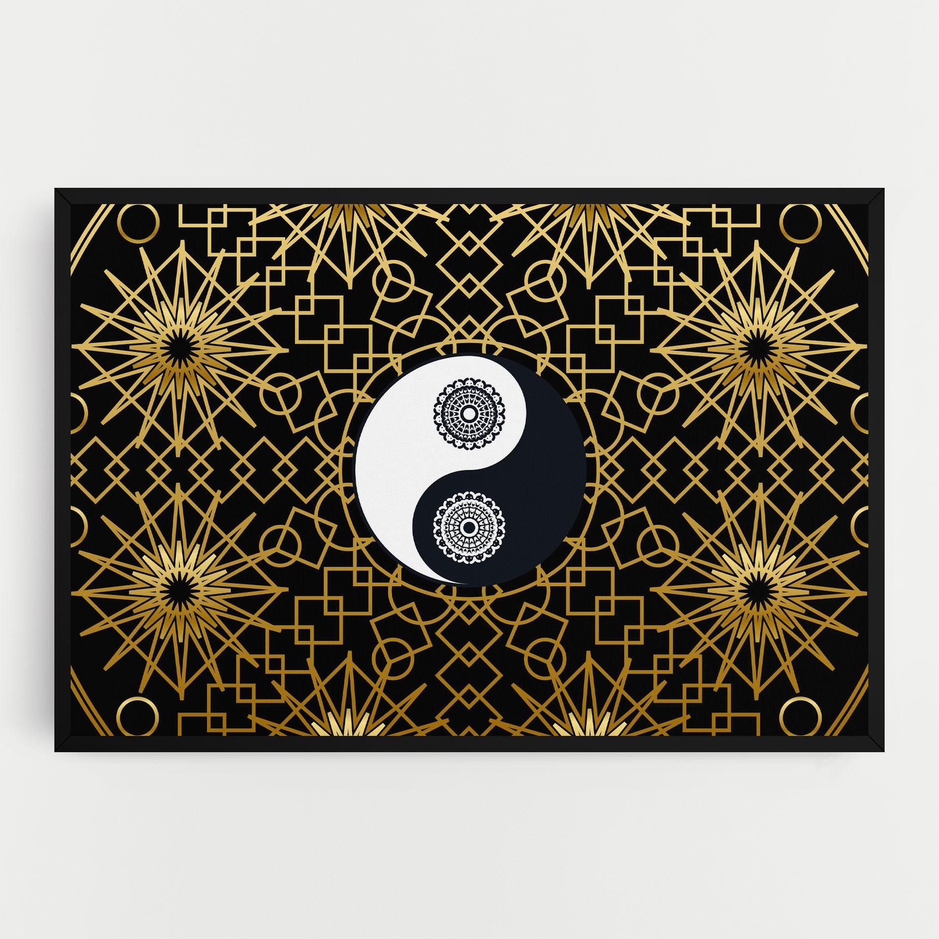 Obraz na Płótnie Meditation Yin Yang mockup 0