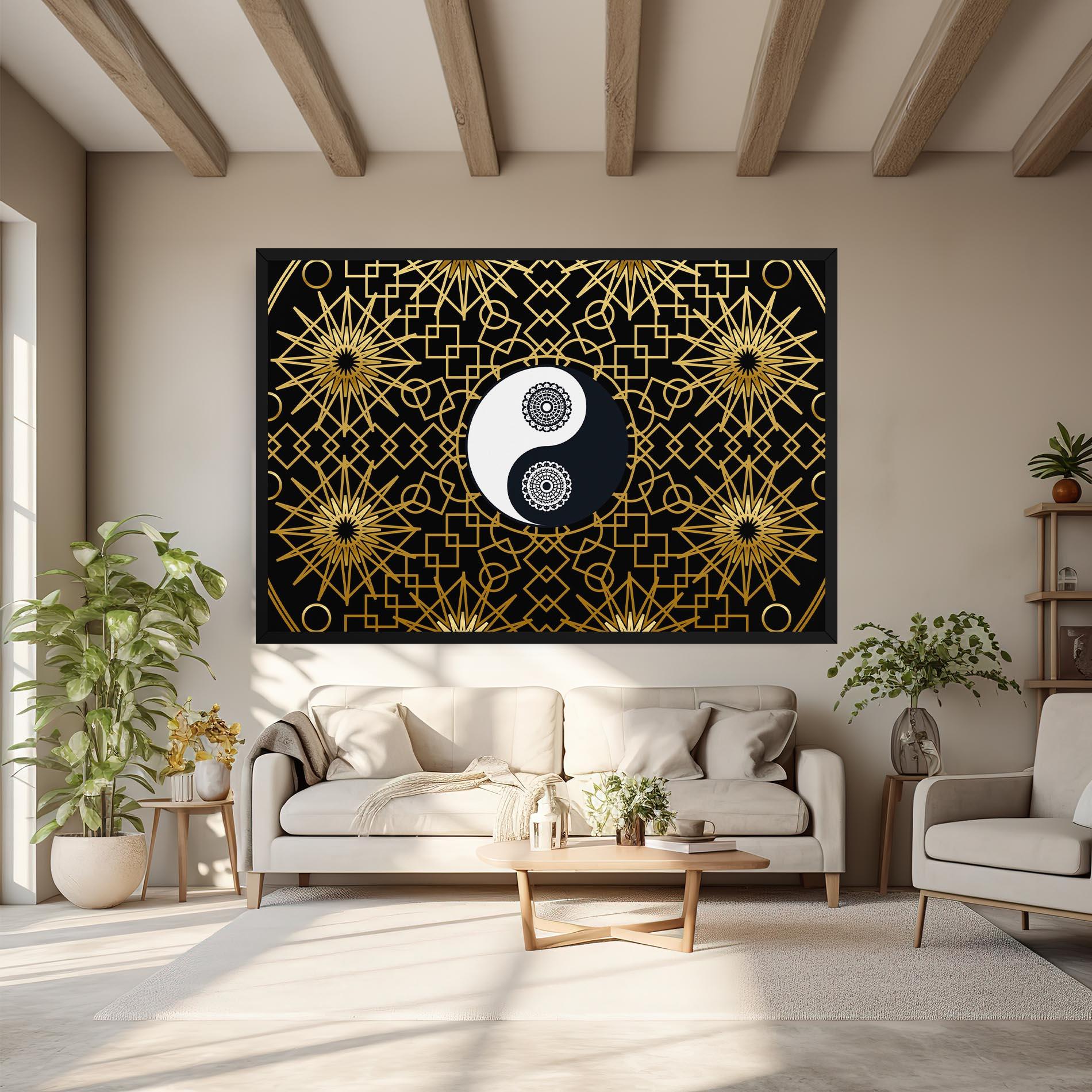 Obraz na Płótnie Meditation Yin Yang mockup 6