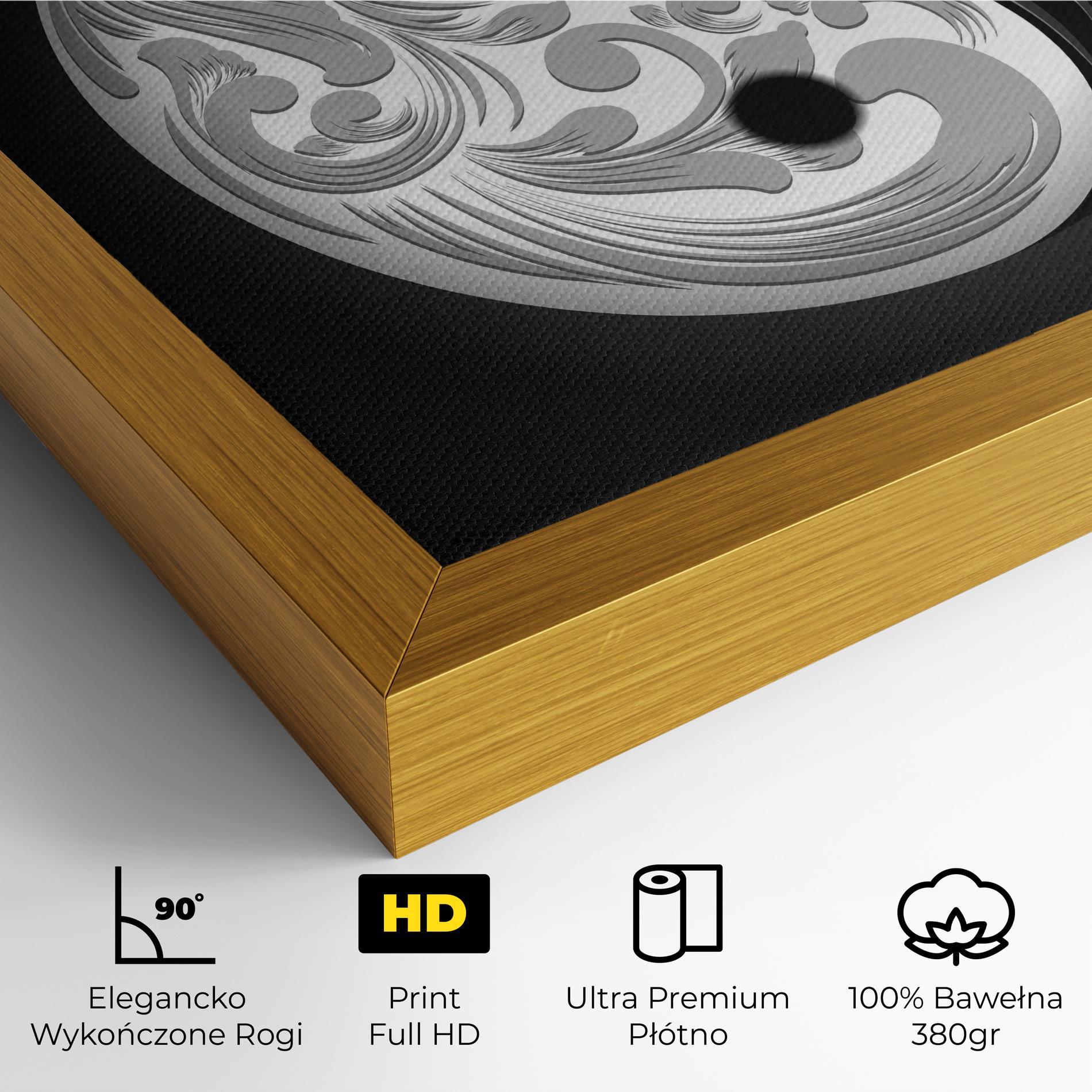 Obraz na Płótnie Yinyang Grey mockup 4