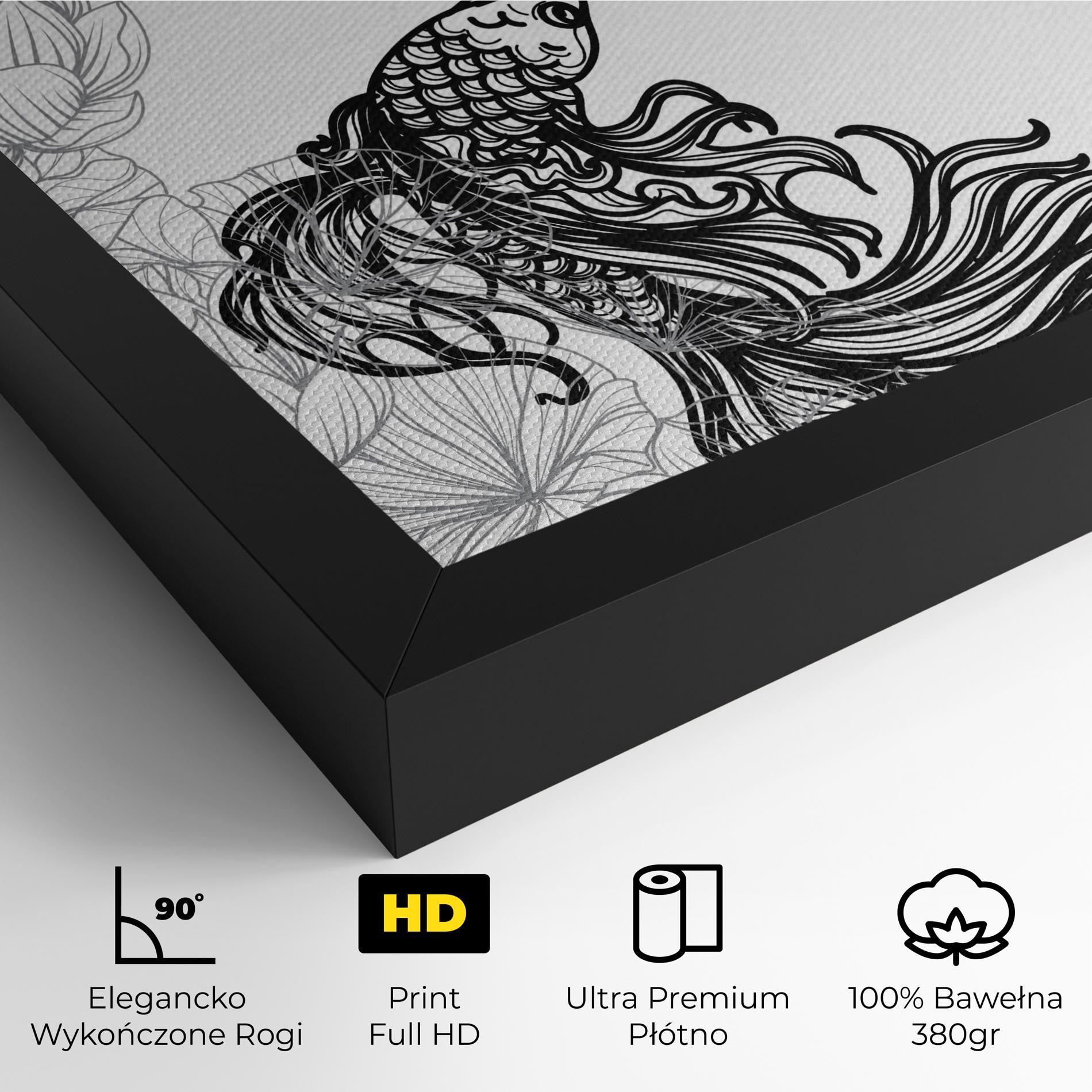 Obraz na Płótnie Fish Yinyang mockup 4