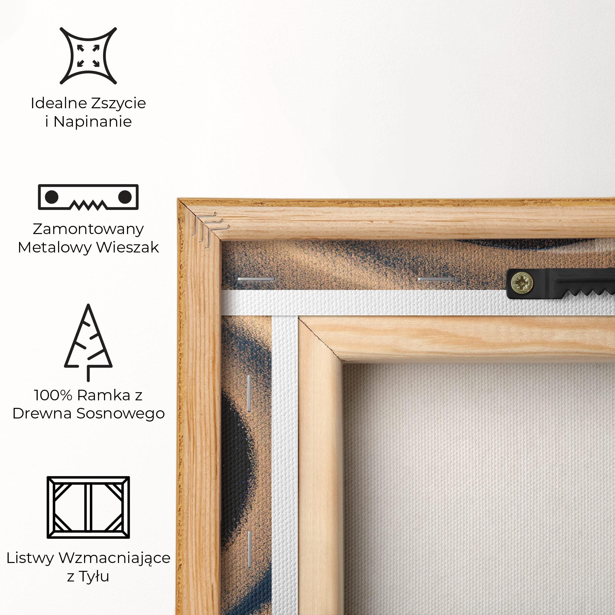 Obraz na Płótnie Pretty Sand Yinyang mockup 5