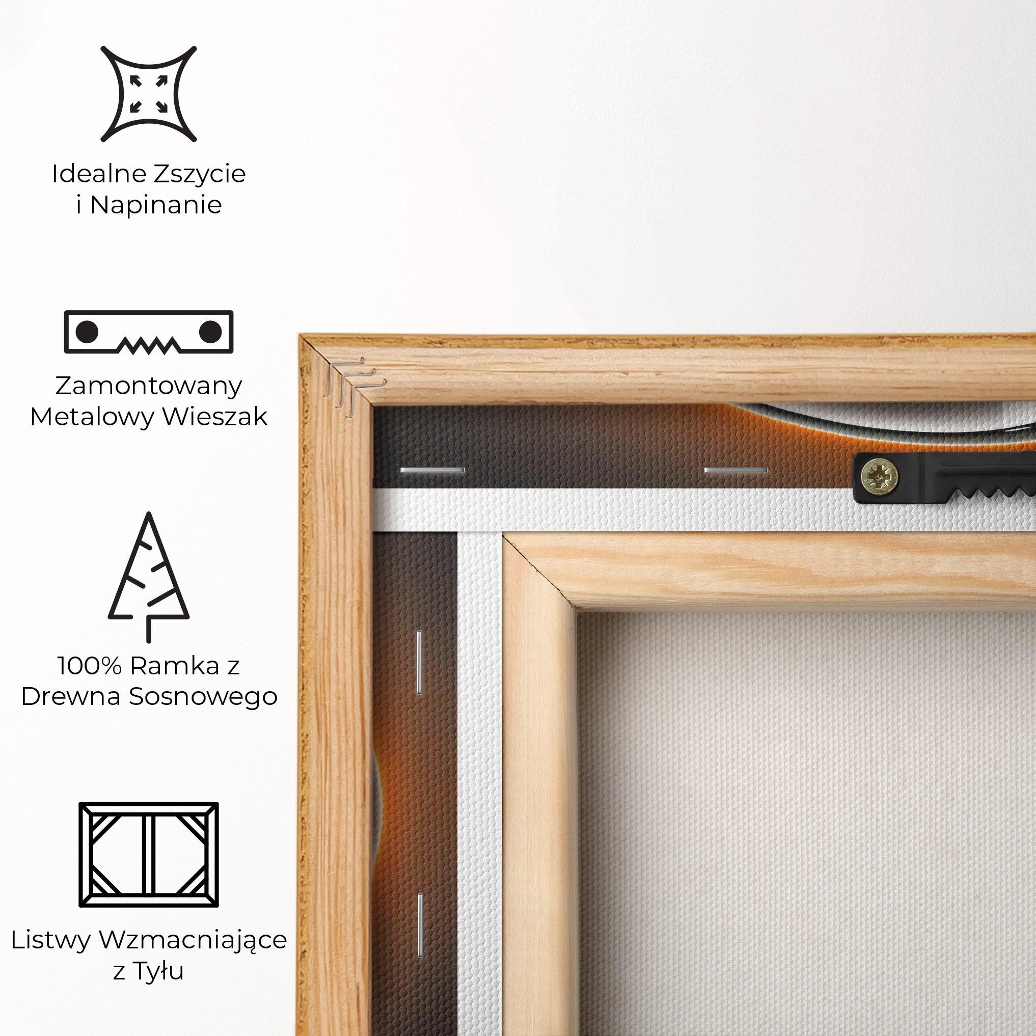 Obraz na Płótnie Purple Light Yinyang mockup 5