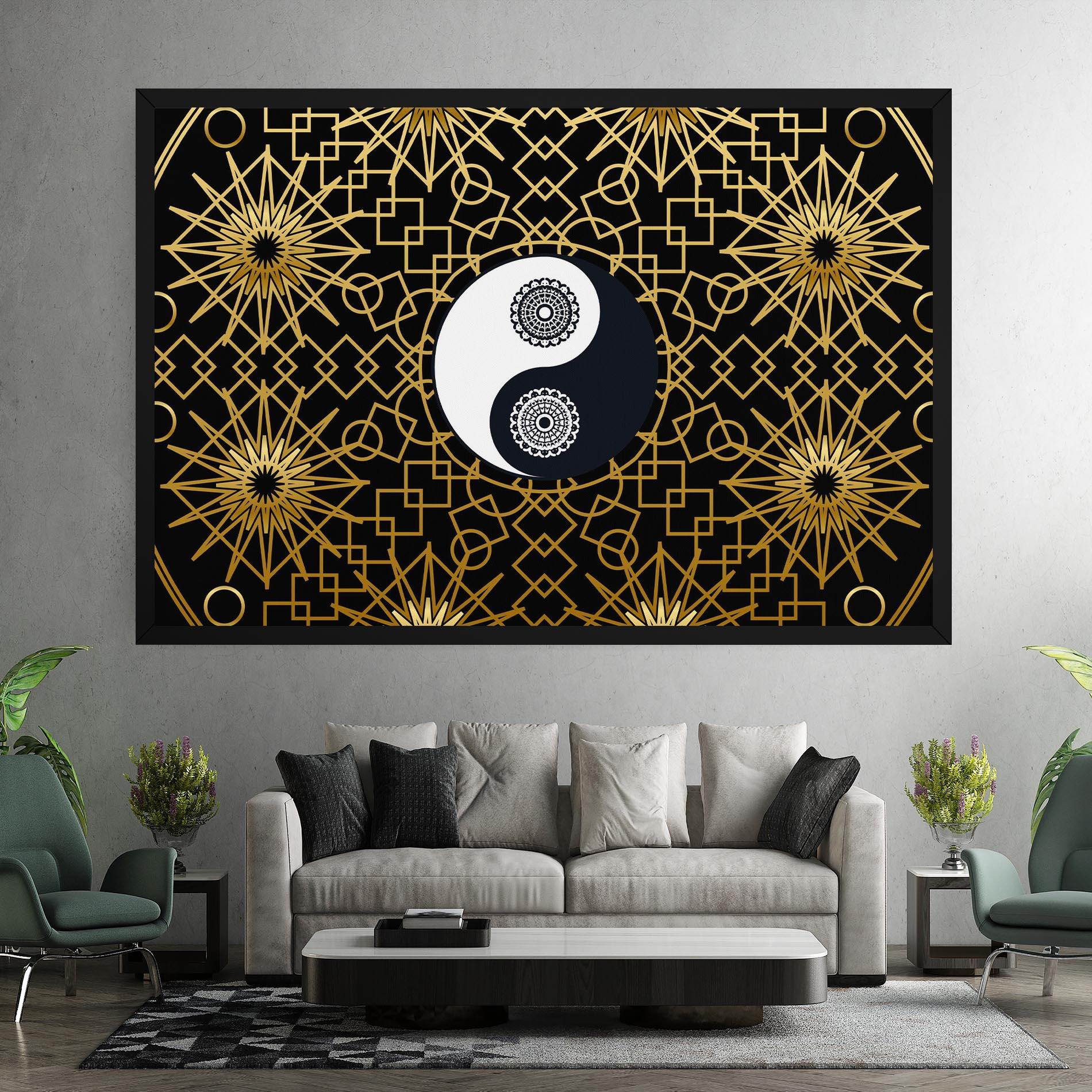 Obraz na Płótnie Meditation Yin Yang mockup 7