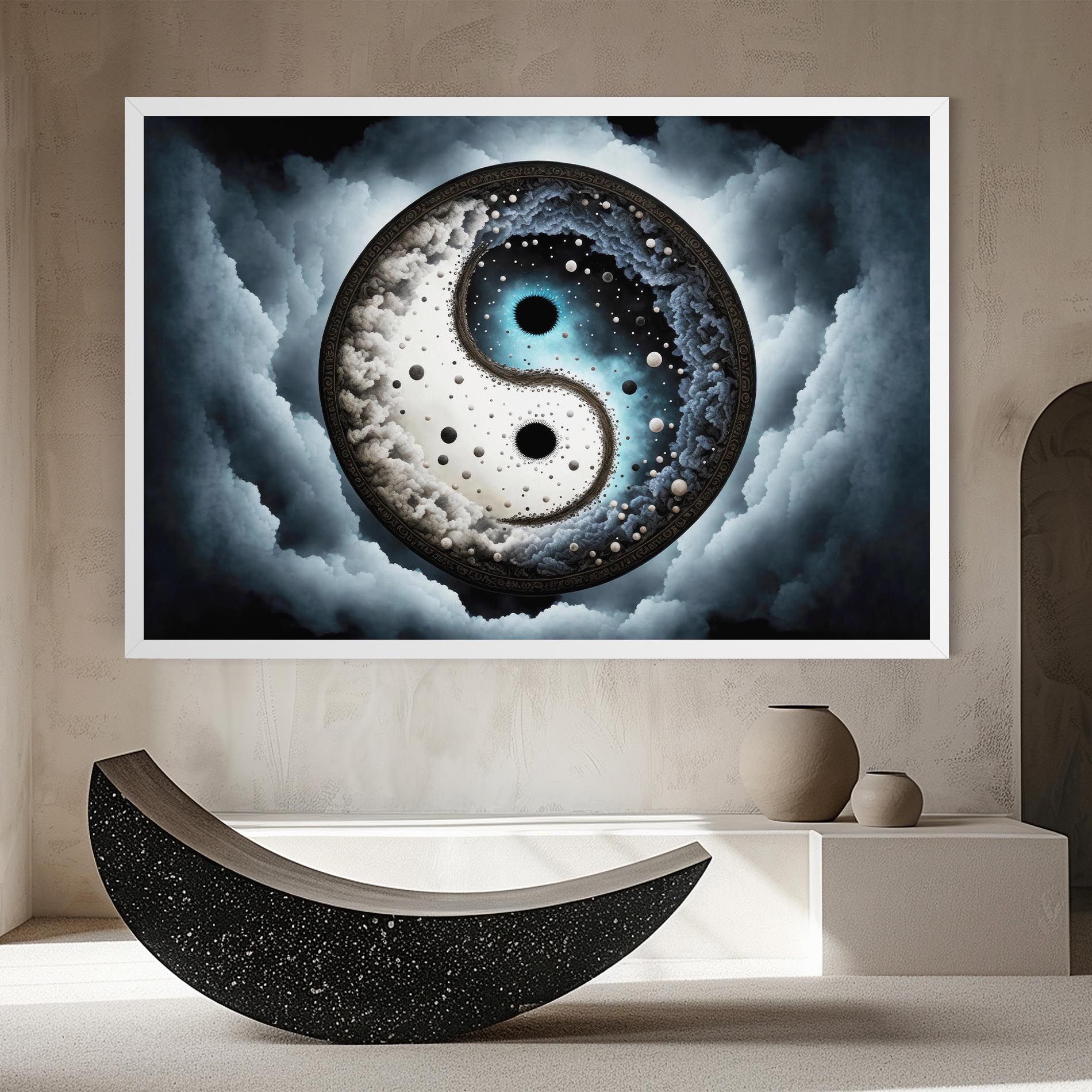 Black Blue Yinyang mockup 8