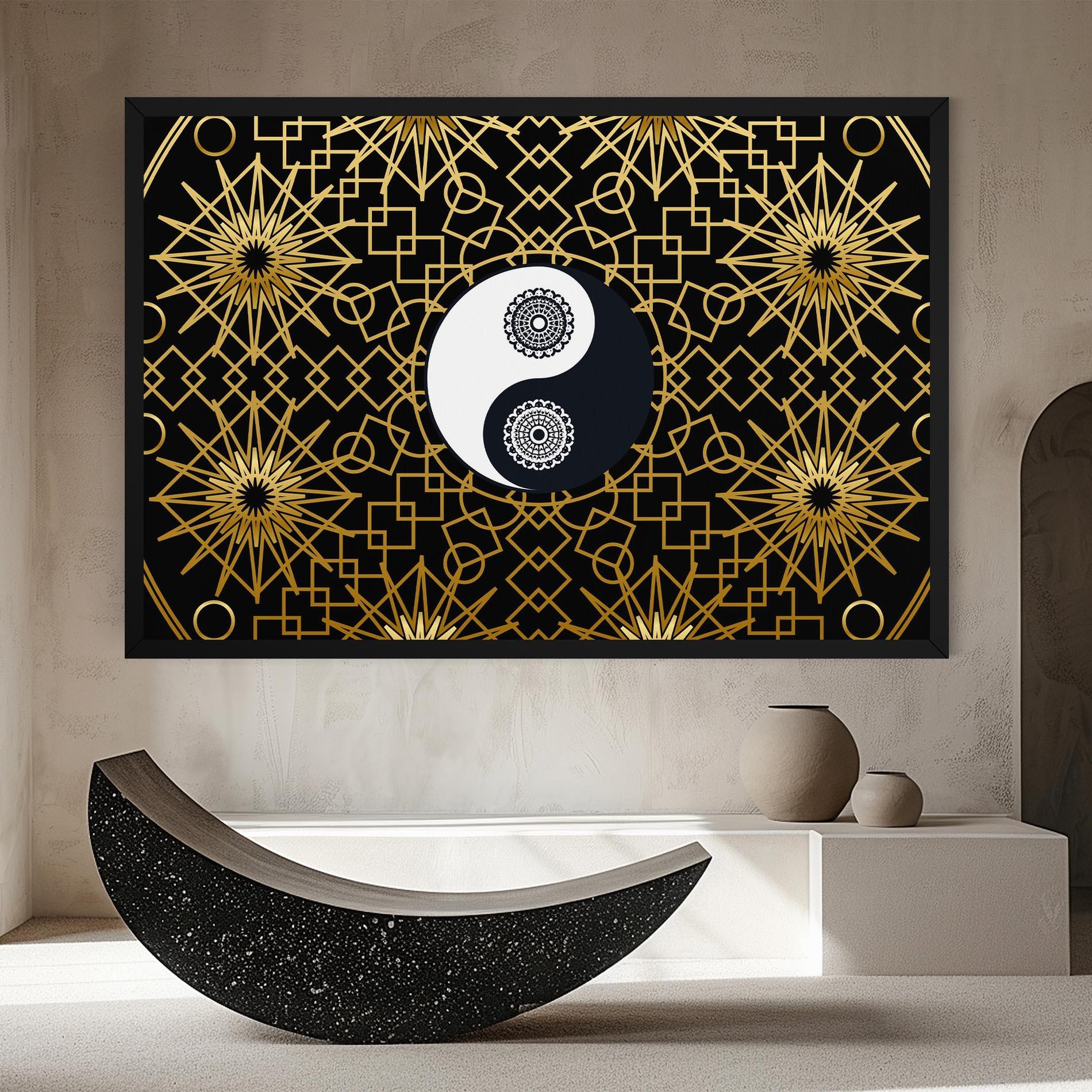 Obraz na Płótnie Meditation Yin Yang mockup 8
