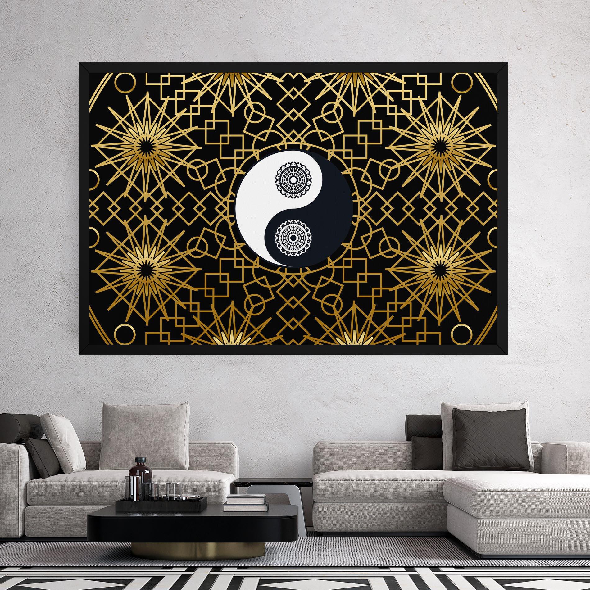 Obraz na Płótnie Meditation Yin Yang mockup 2