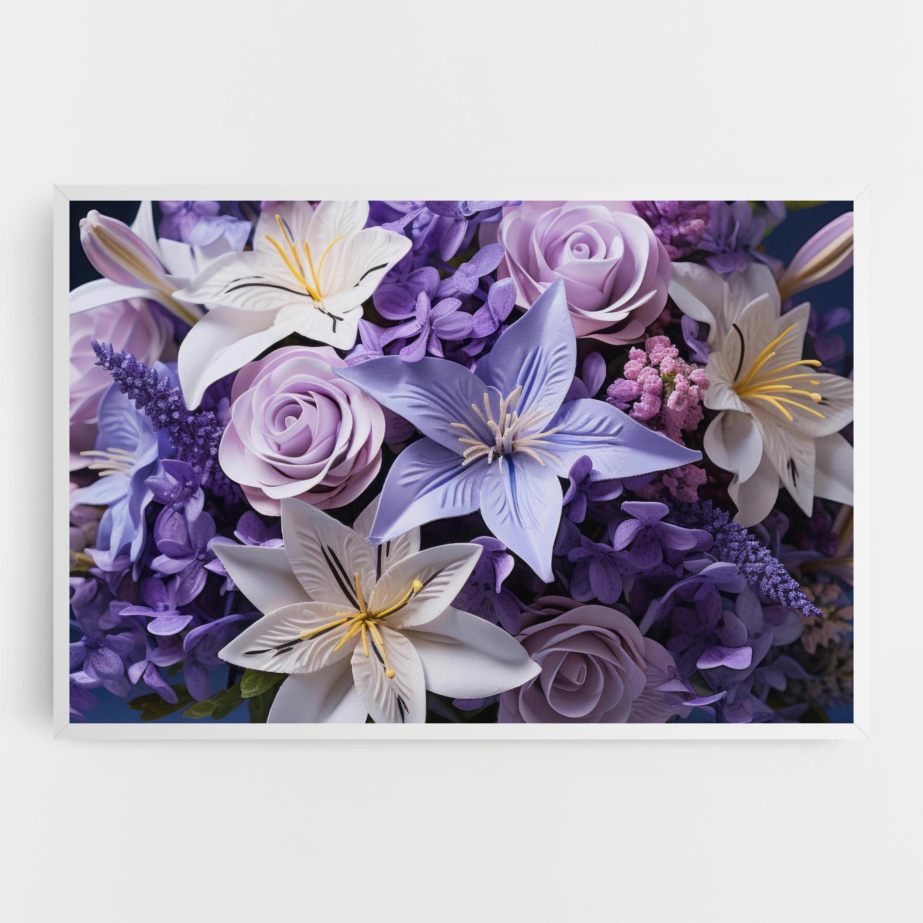 Obraz na Płótnie Purple Cute Bouquet mockup 0