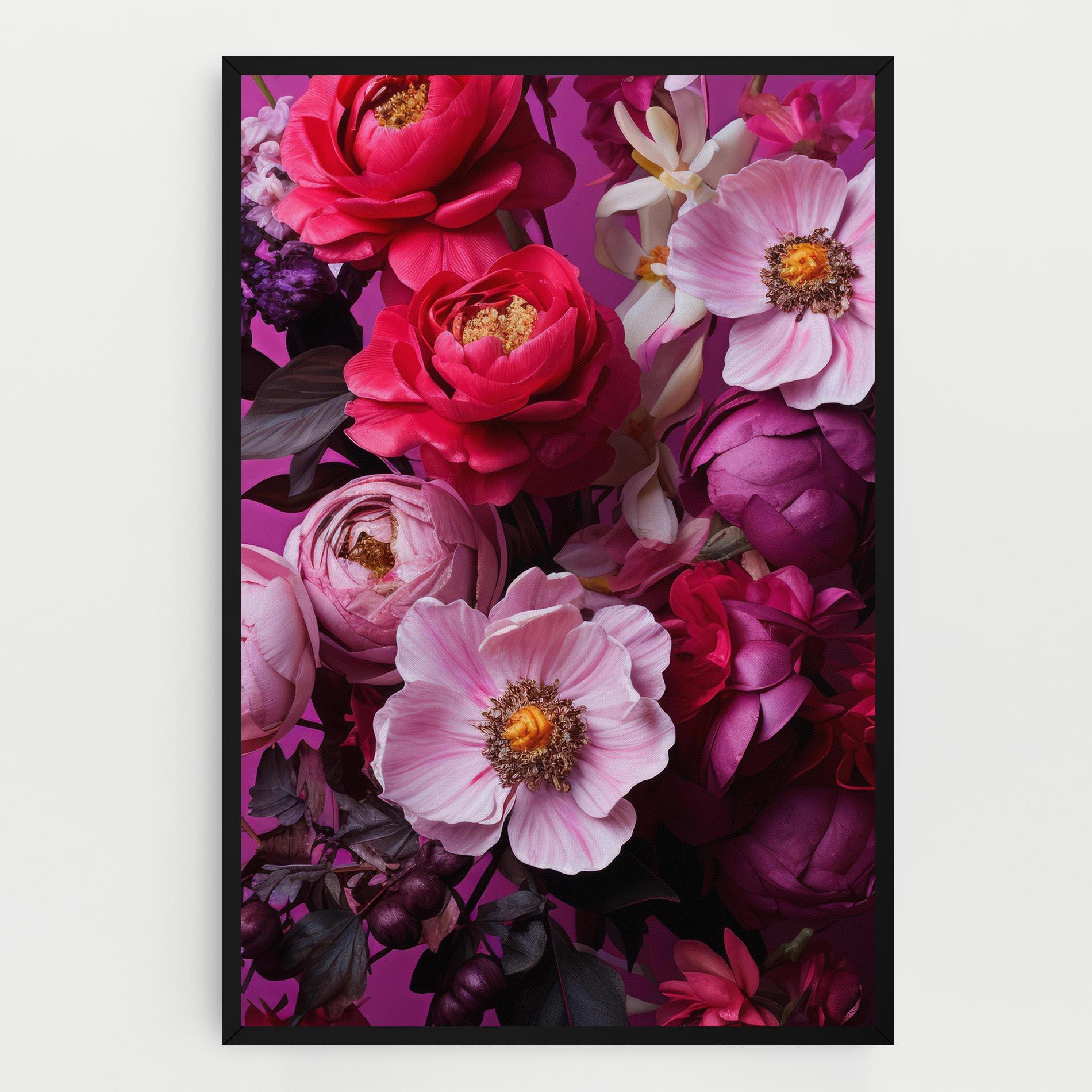 Obraz na Płótnie Pink Red Bouquet mockup 0