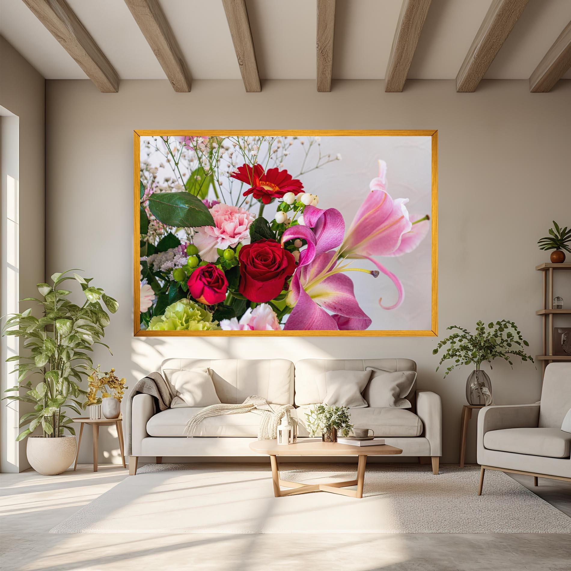 Obraz na Płótnie Bouquet mockup 6