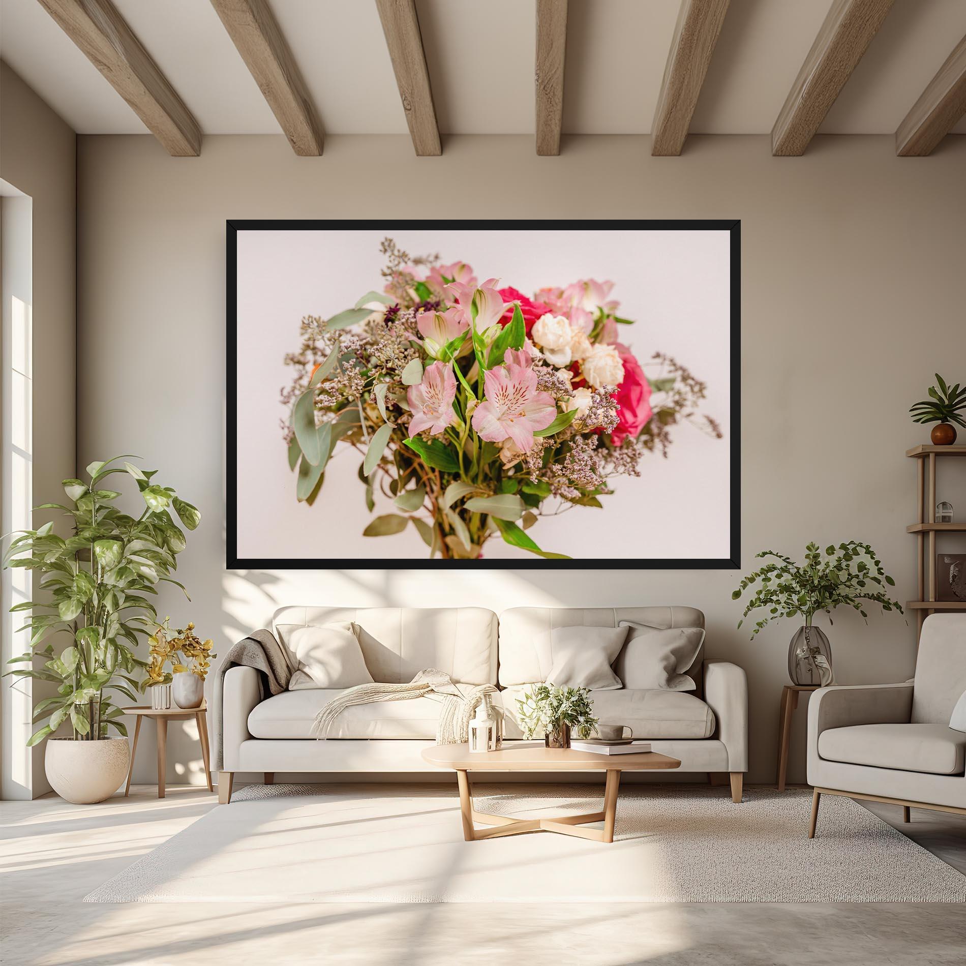 Obraz na Płótnie Girly Pink Bouquet mockup 6