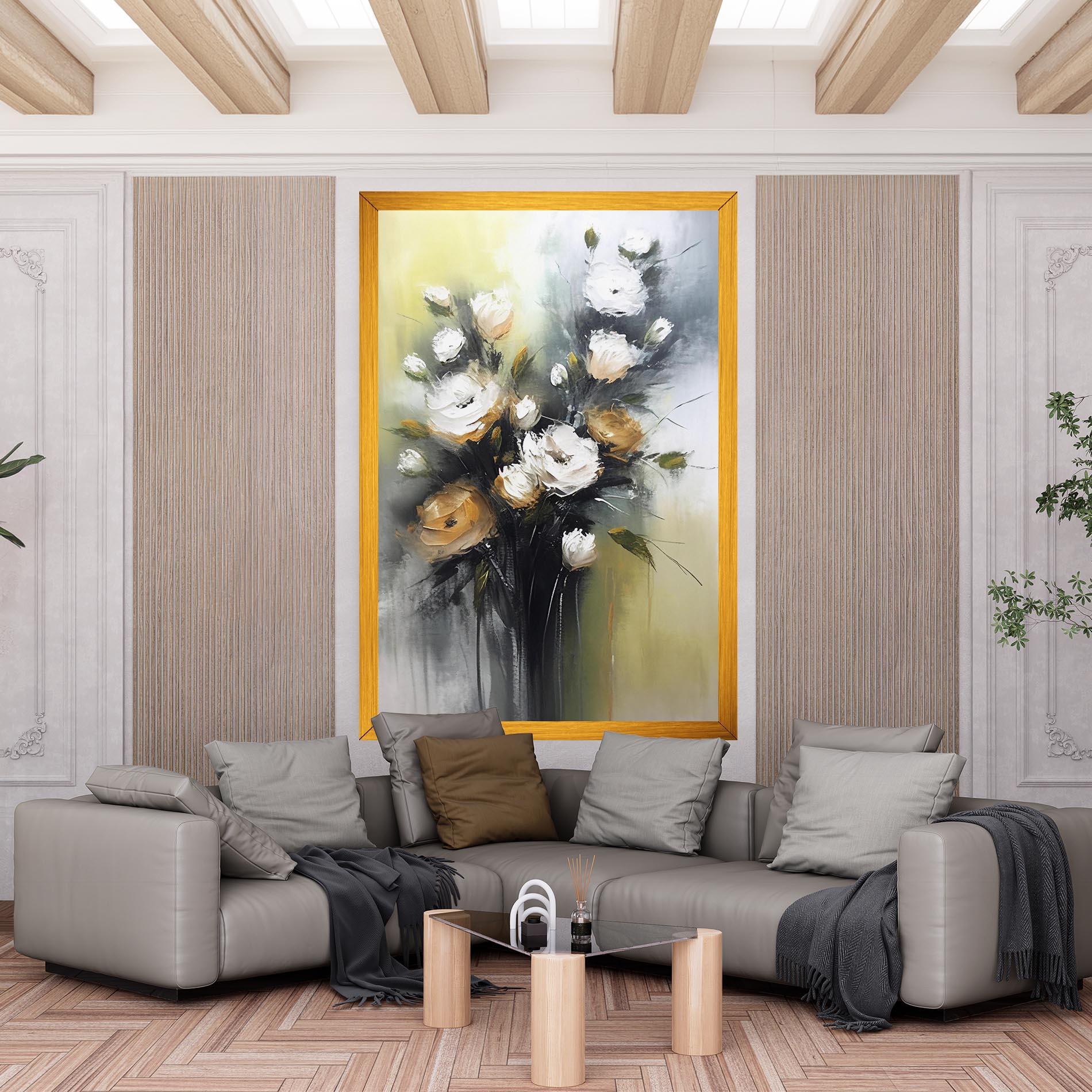 Obraz na Płótnie Bouquet Painting mockup 6