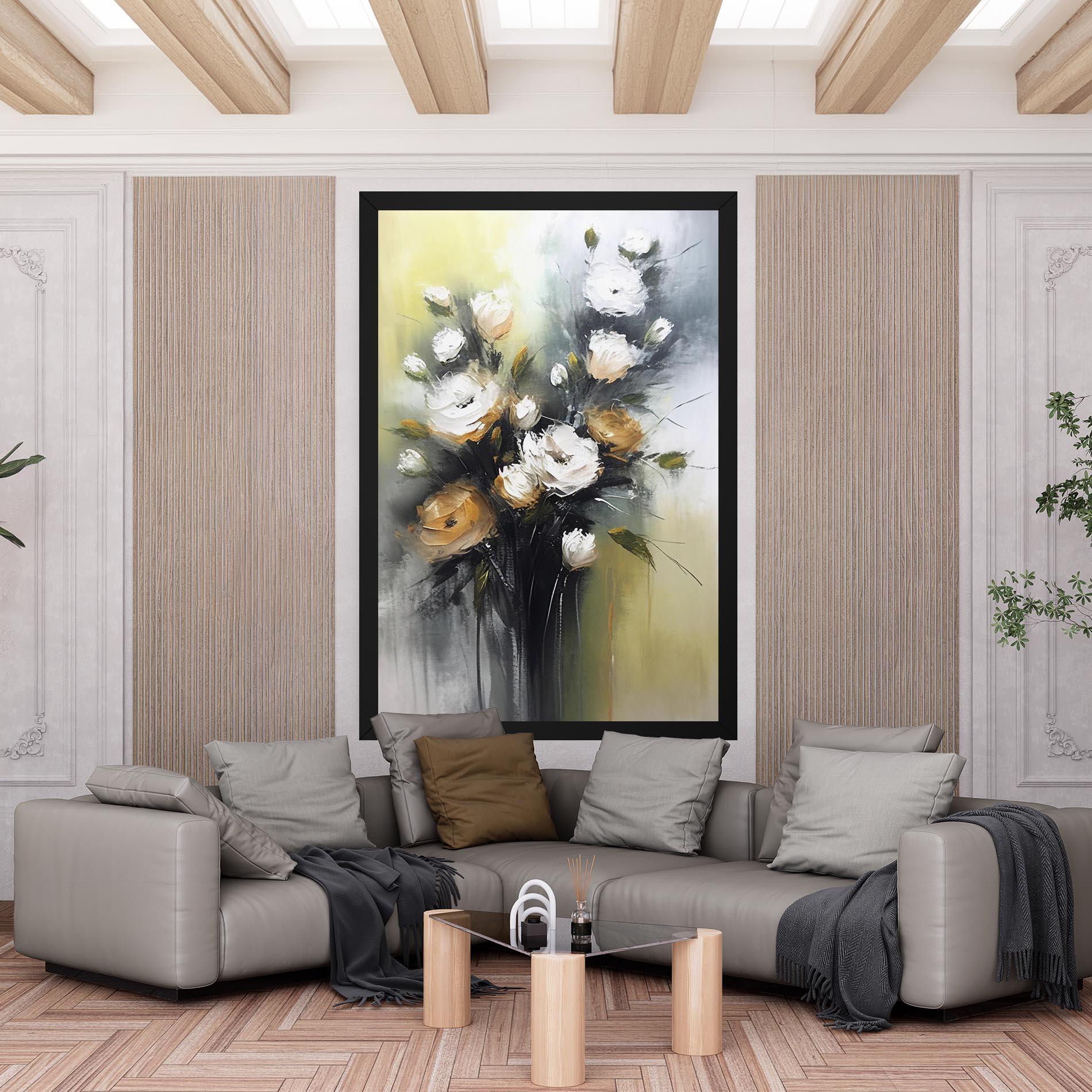 Obraz na Płótnie Bouquet Painting mockup 6
