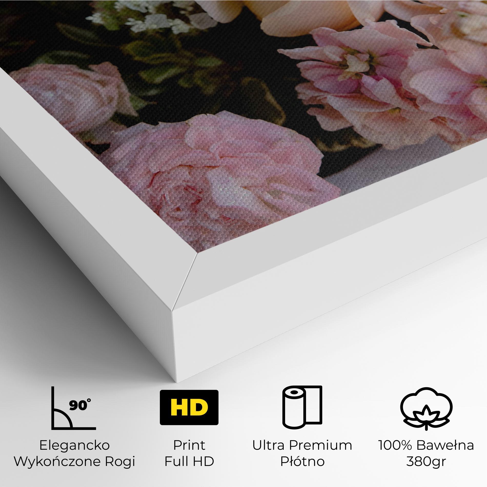 Obraz na Płótnie Beautiful Pink Pastel mockup 4