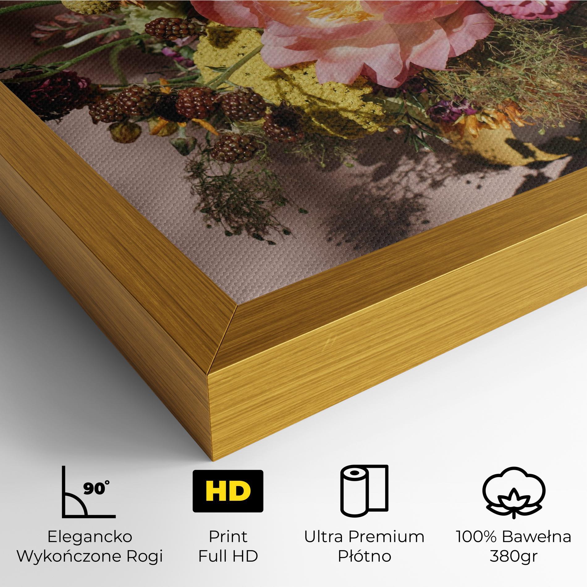 Obraz na Płótnie Pastel Orange Bouquet mockup 4