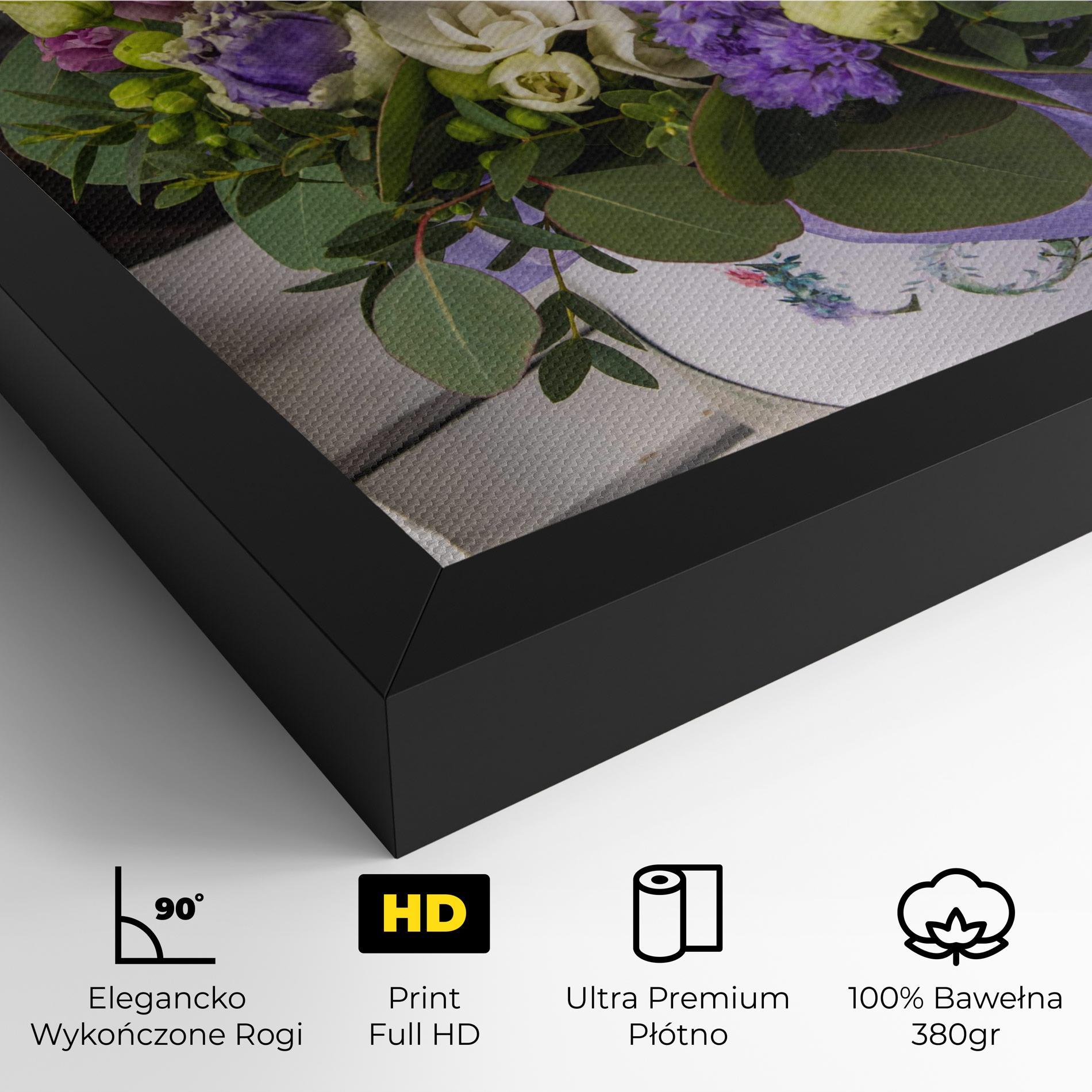 Obraz na Płótnie Big Pink Rose Bouquet mockup 4