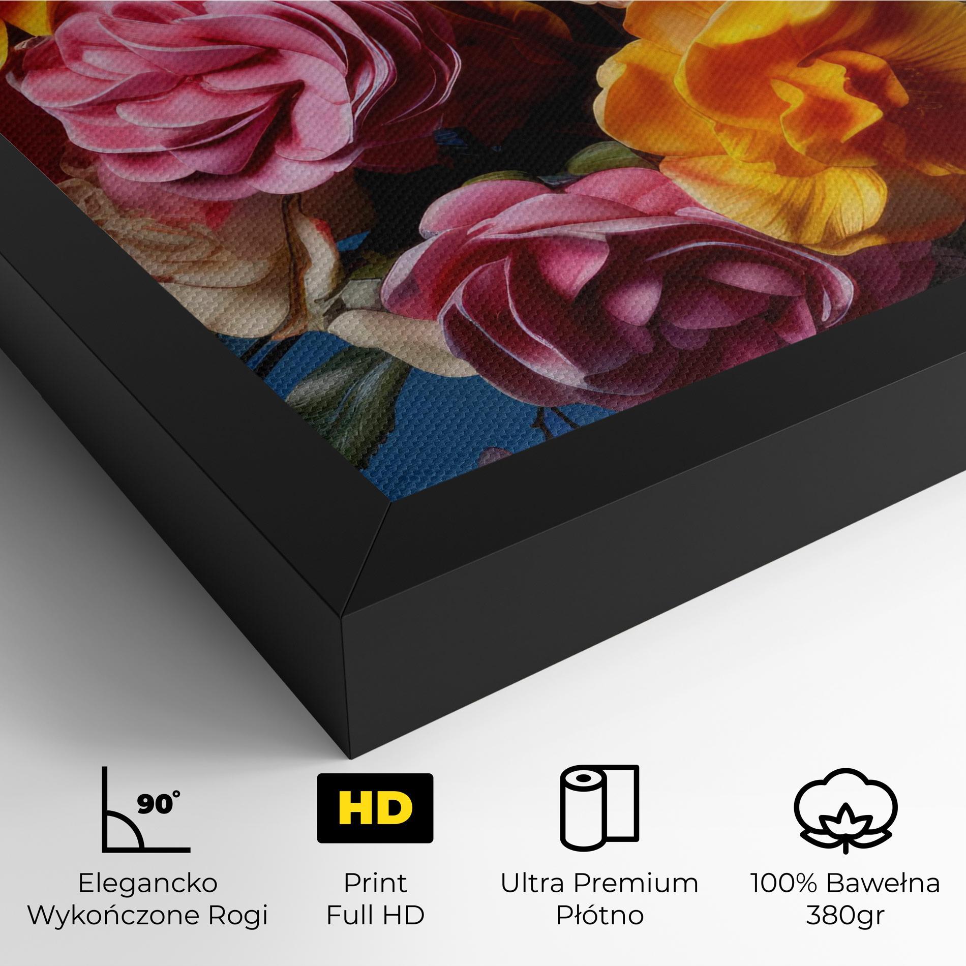 Obraz na Płótnie Colorful Flower Bouquet mockup 4