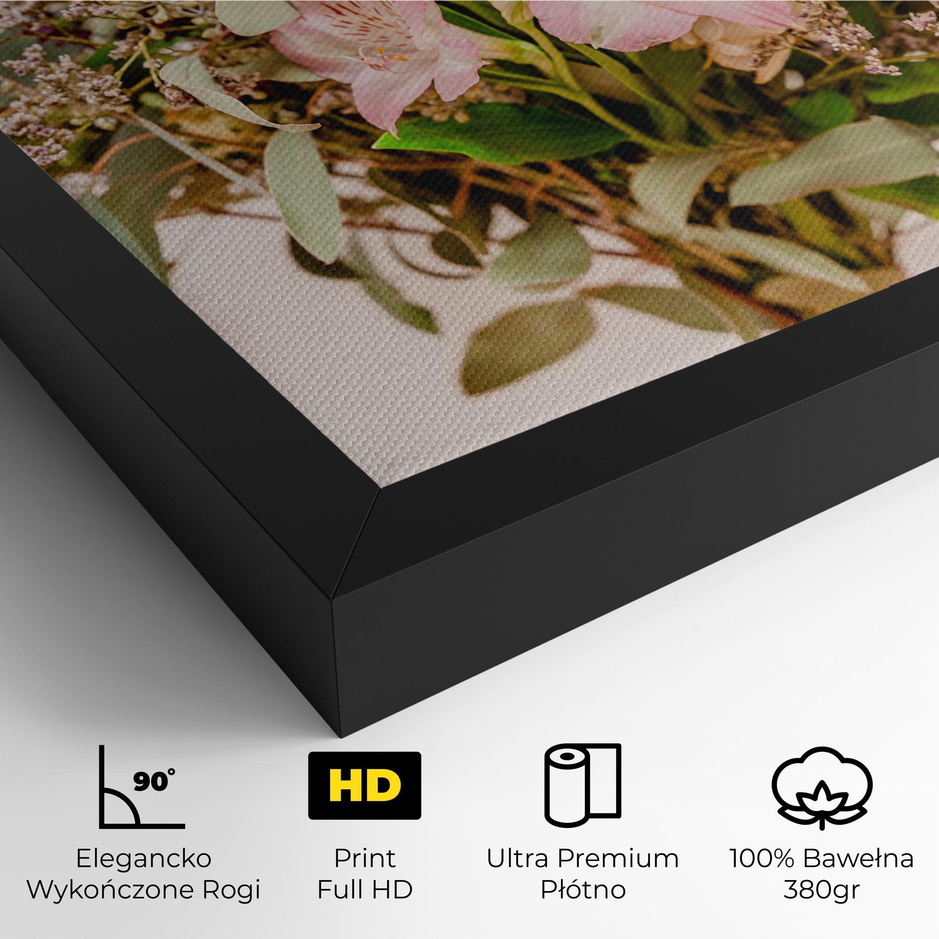 Obraz na Płótnie Girly Pink Bouquet mockup 4