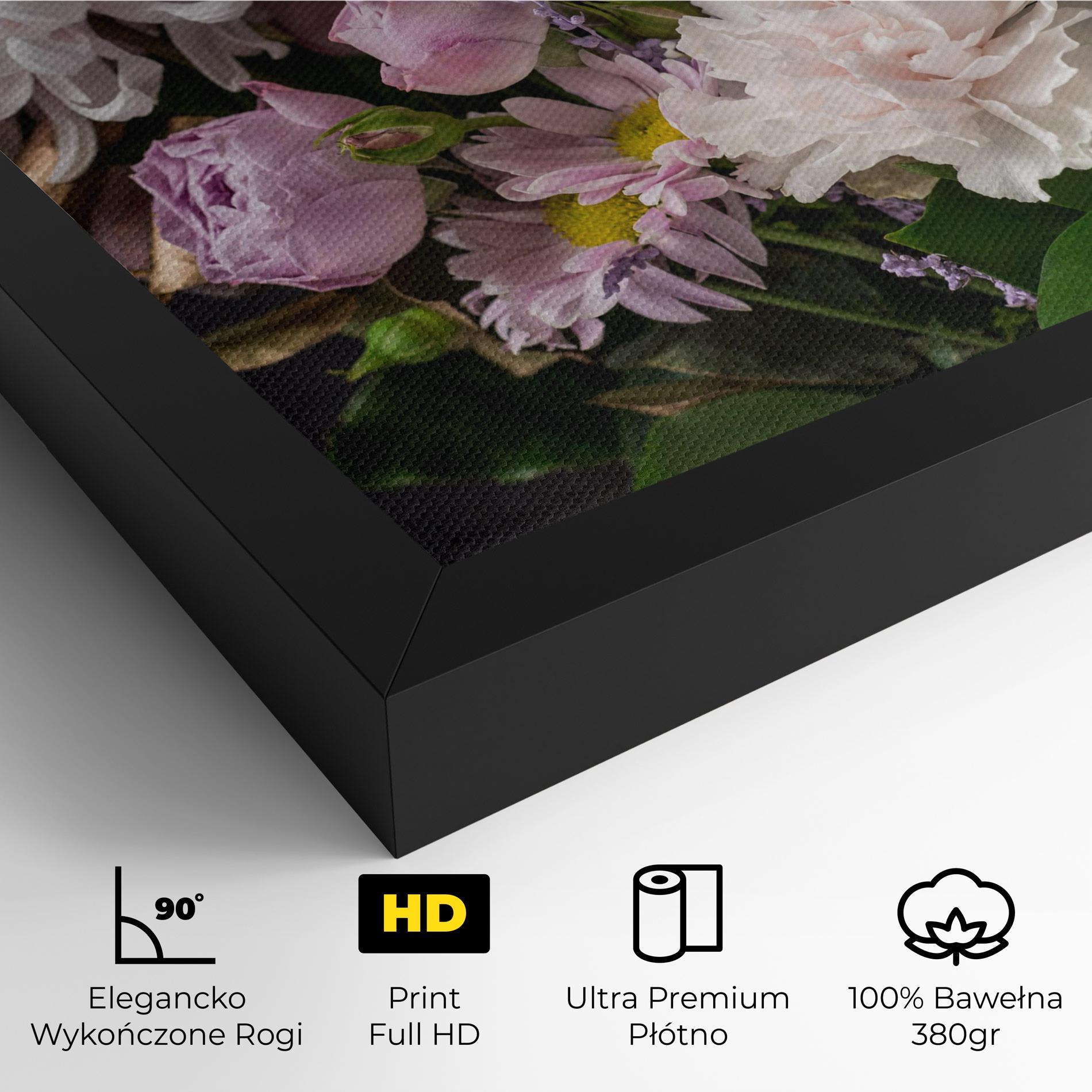 Obraz na Płótnie Pastel Purple Bouquet mockup 4