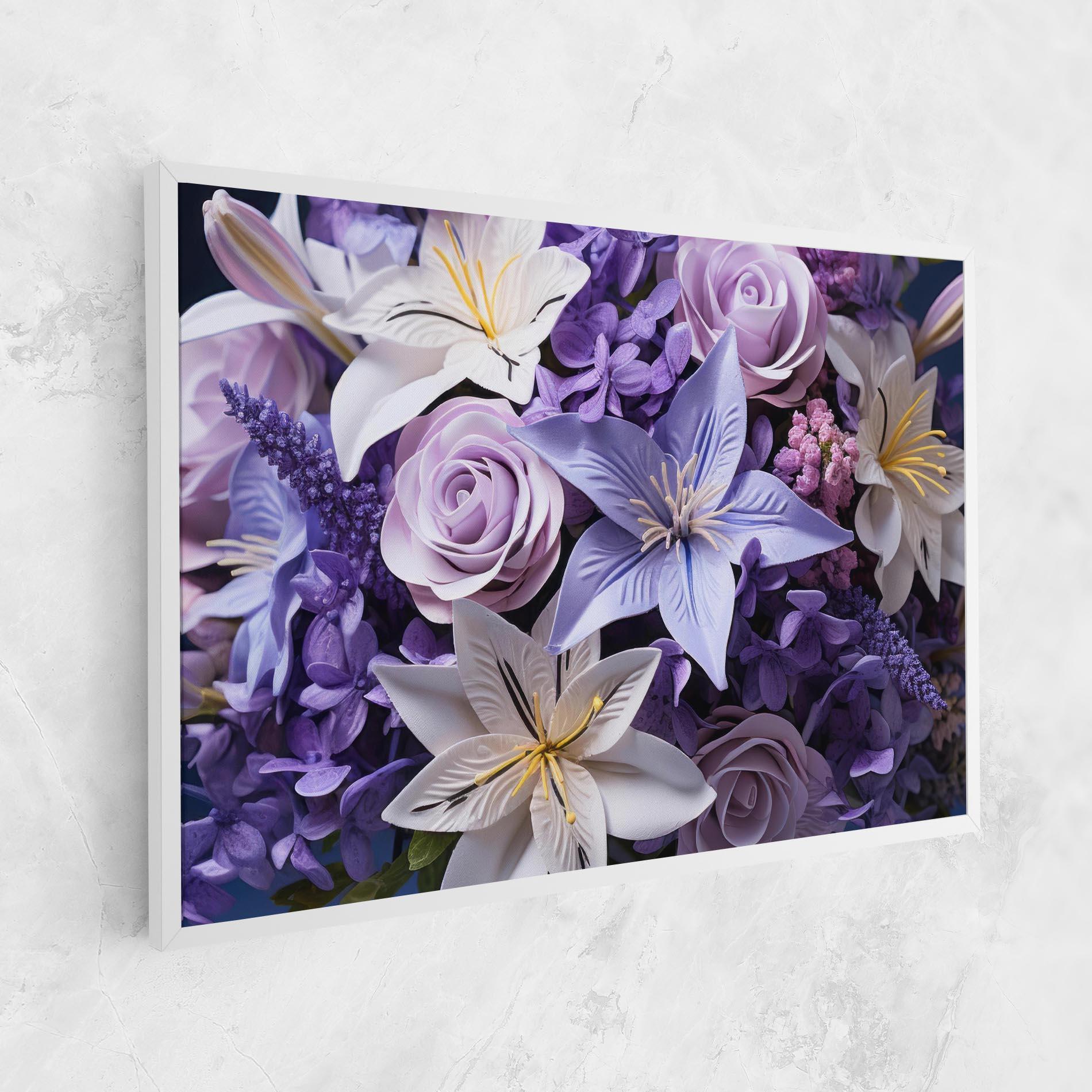 Obraz na Płótnie Purple Cute Bouquet mockup 1