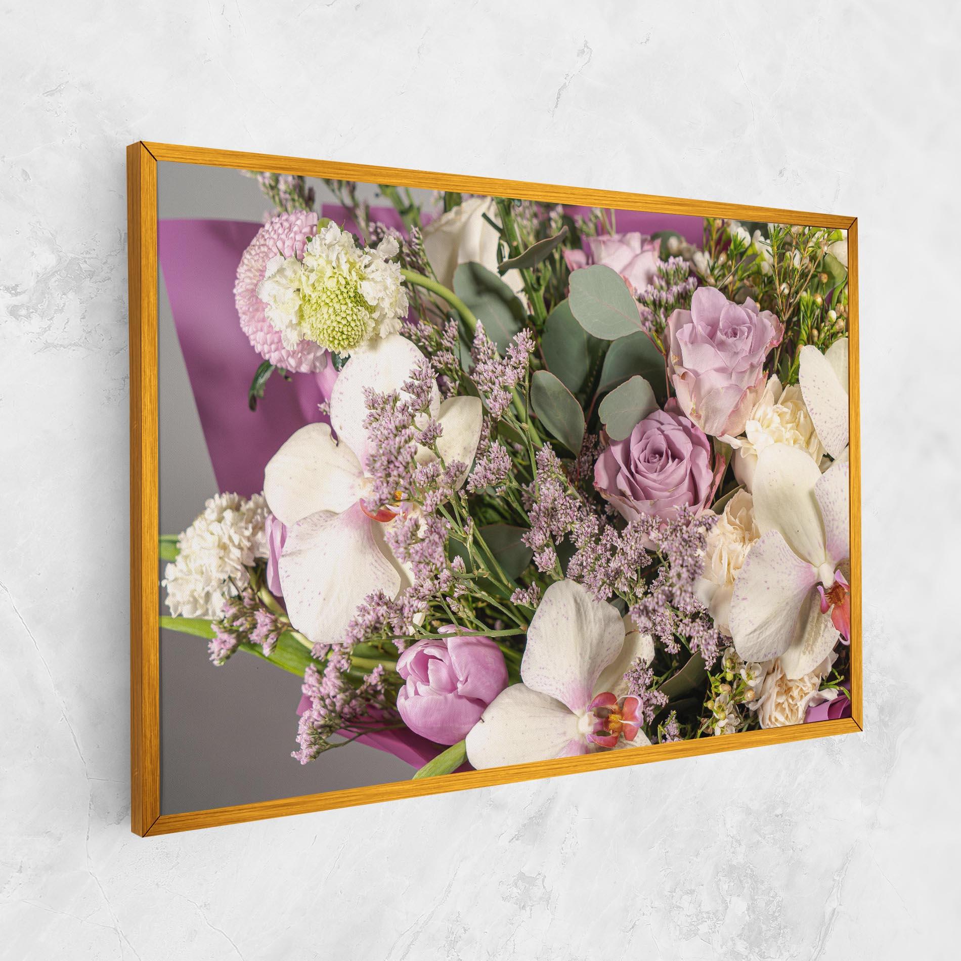 Obraz na Płótnie Cute Purple Bouquet mockup 1