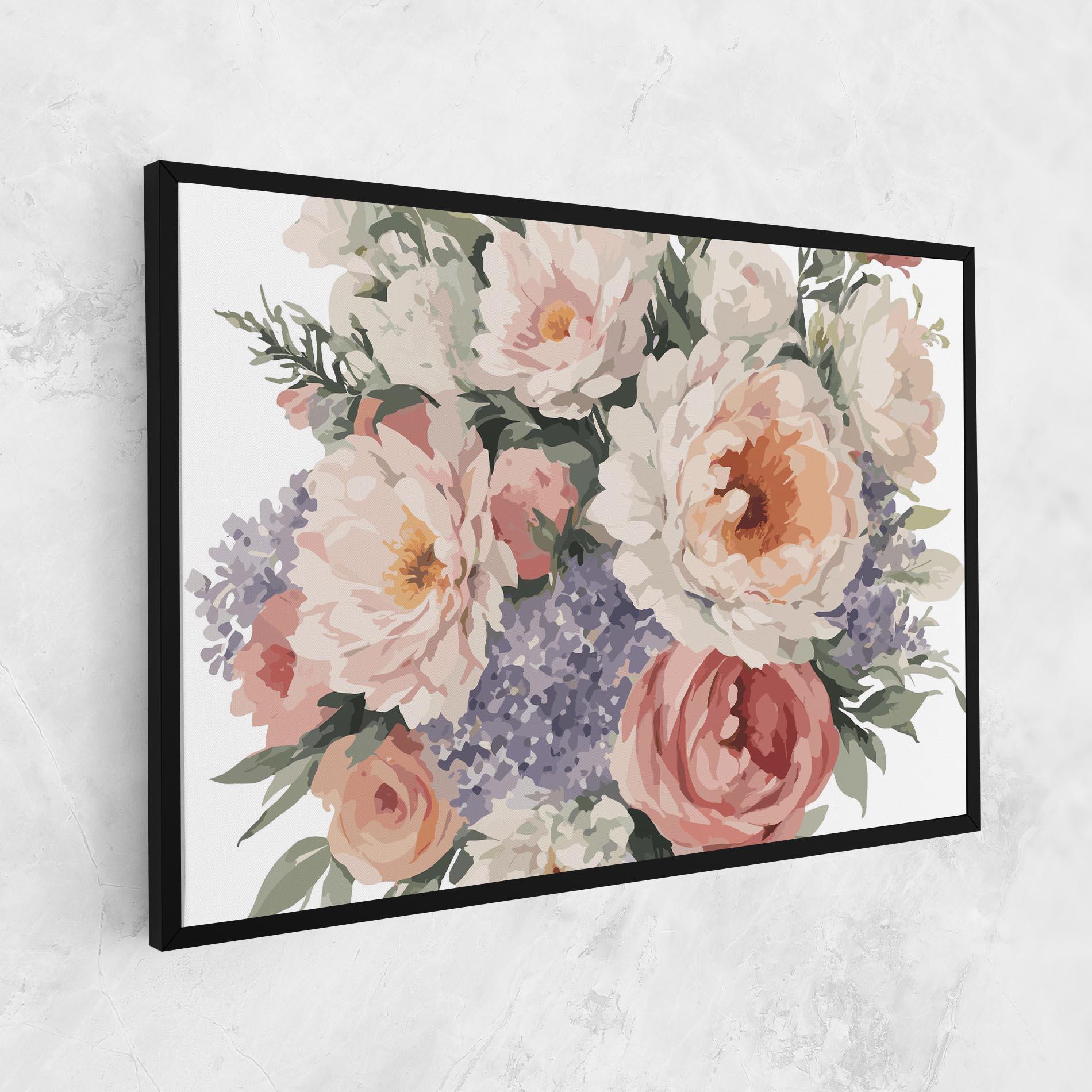 Obraz na Płótnie Pretty Watercolor Bouquet mockup 1