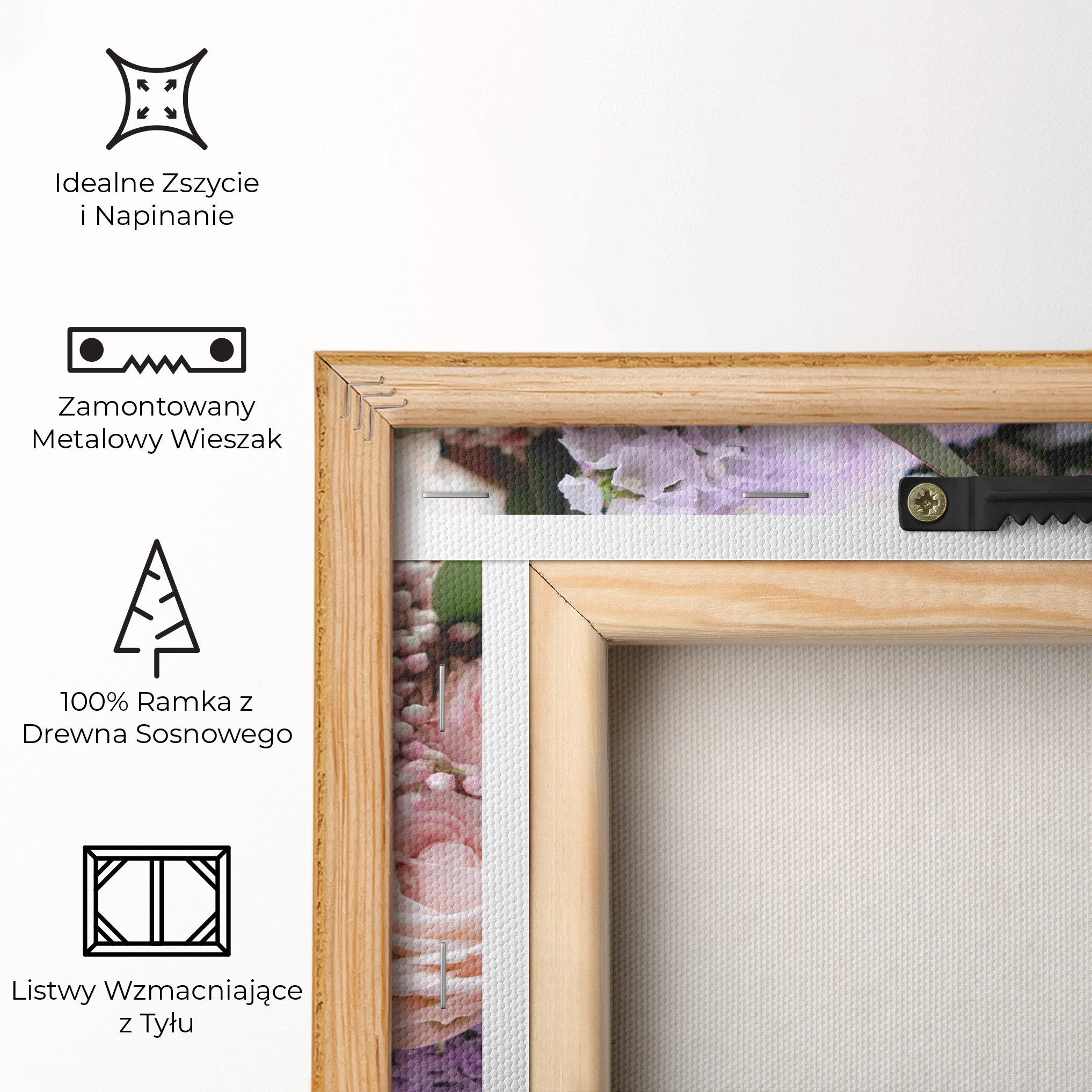 Obraz na Płótnie Beautiful Pink Roses mockup 5