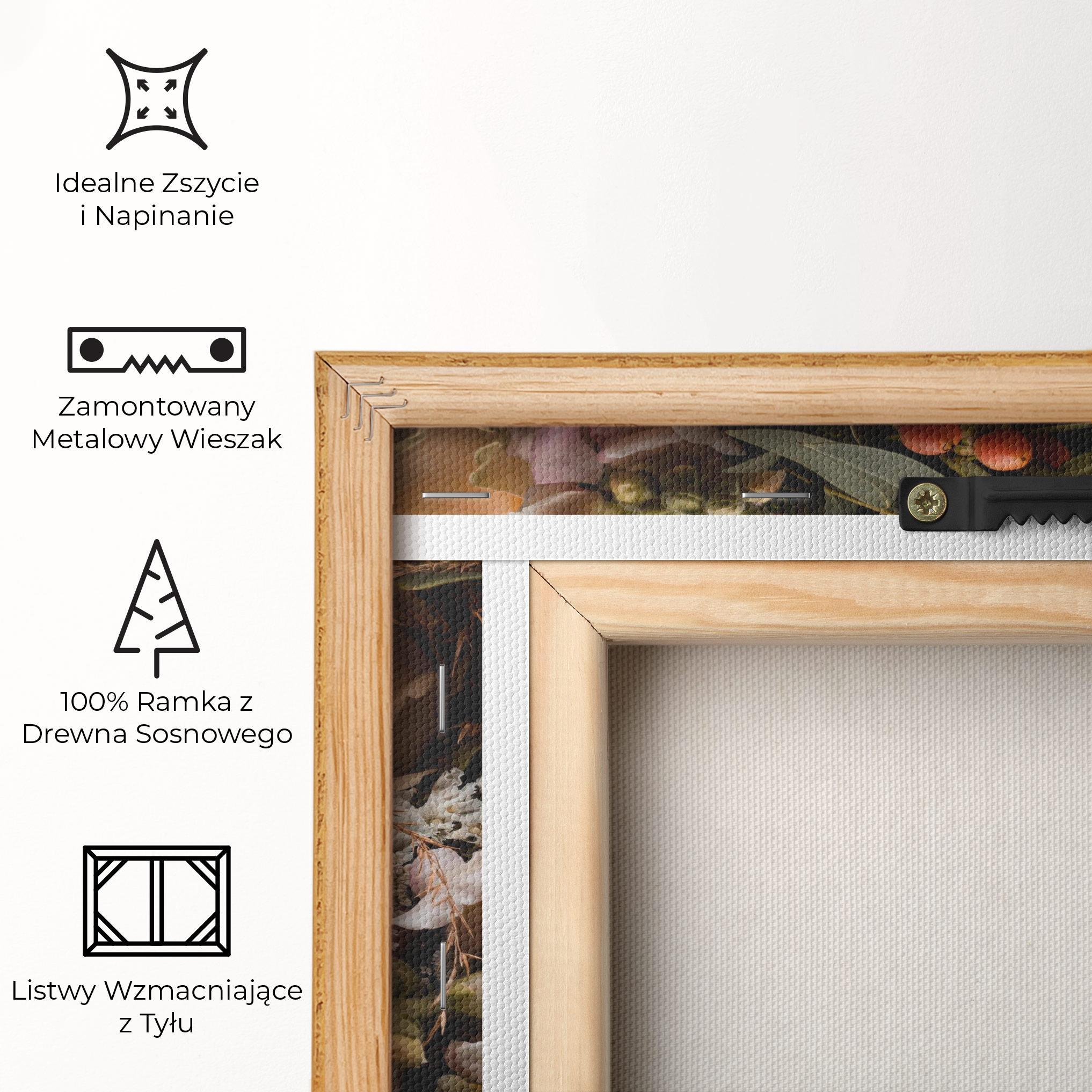 Obraz na Płótnie Dark Flower Bouquet mockup 5