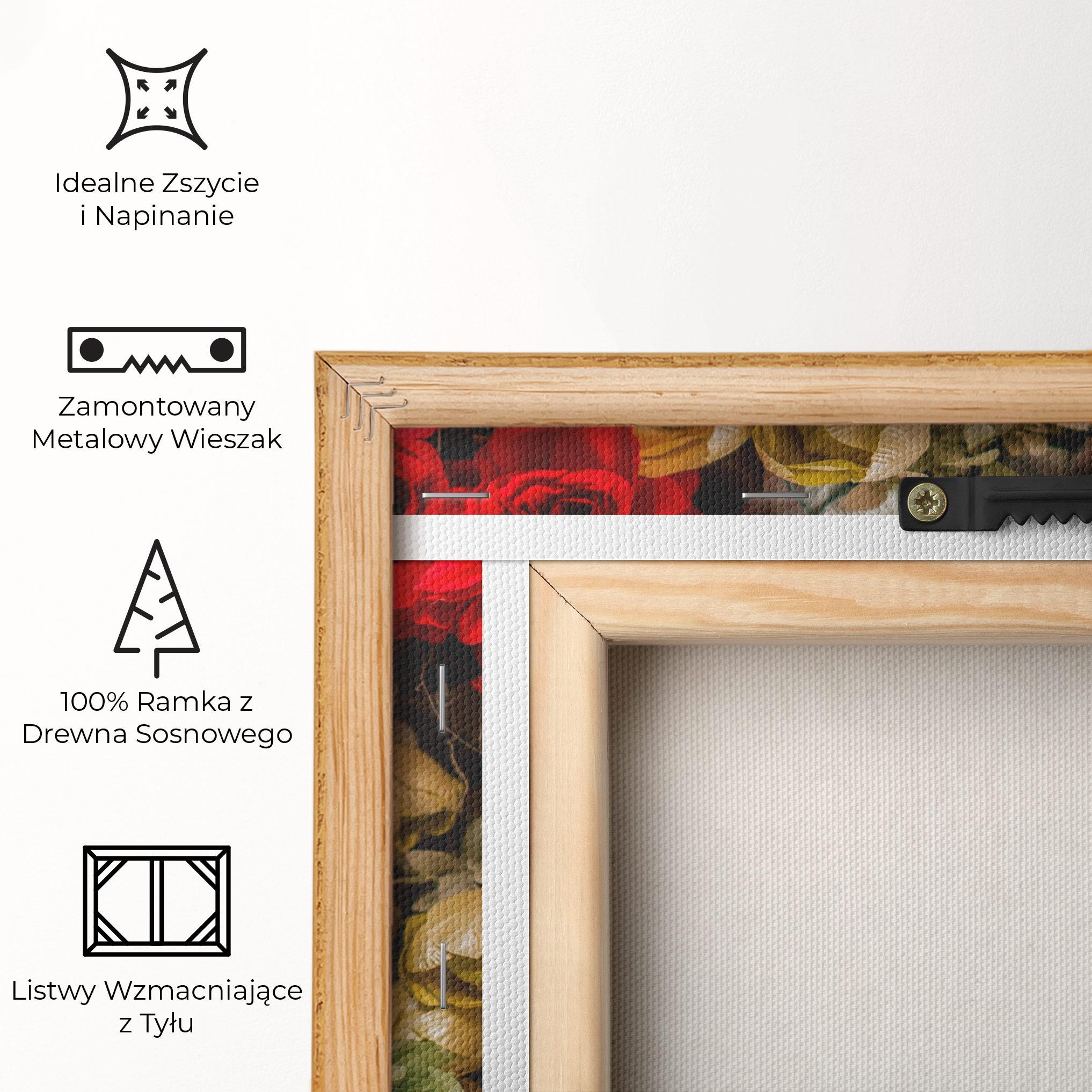 Obraz na Płótnie Fake Flowers Wall mockup 5