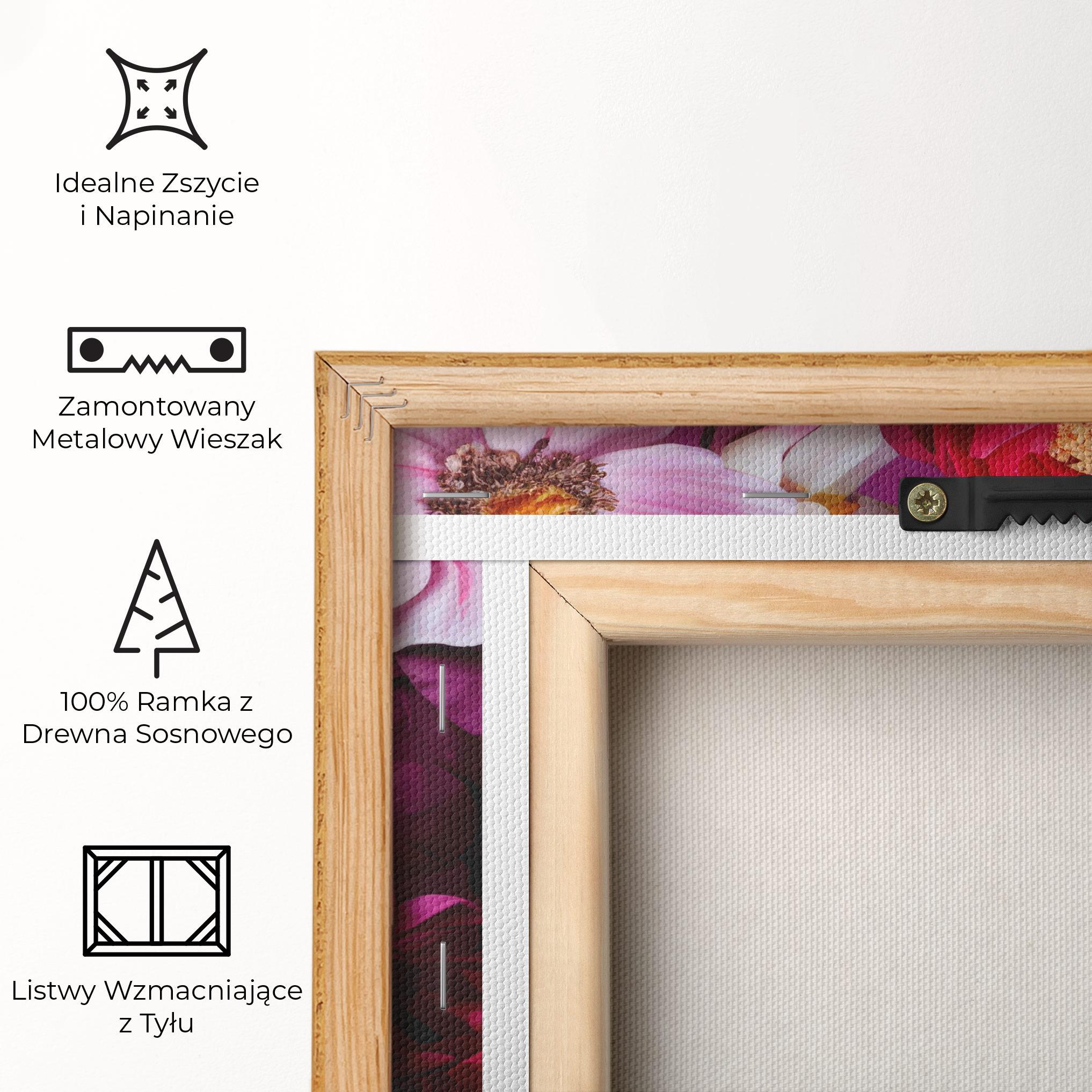 Obraz na Płótnie Pink Red Bouquet mockup 5